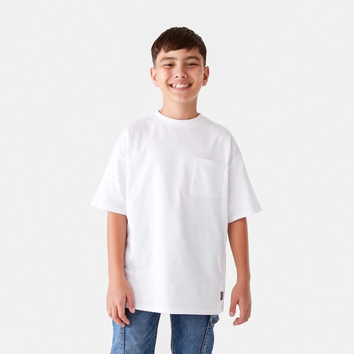 1 Short Sleeve Oversized T-shirt White, 1 of 9