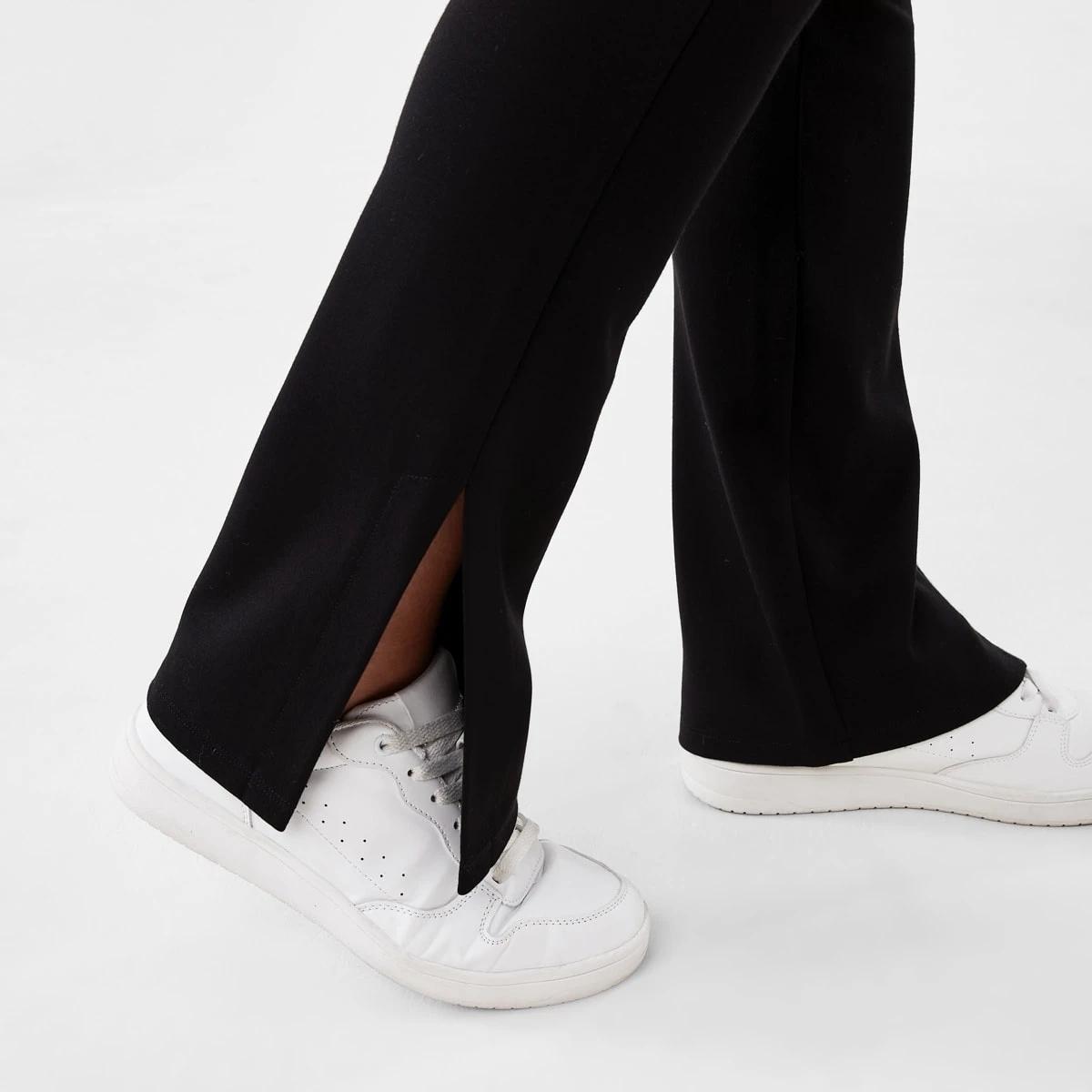 5 Split Hem Leggings Black, 5 of 5