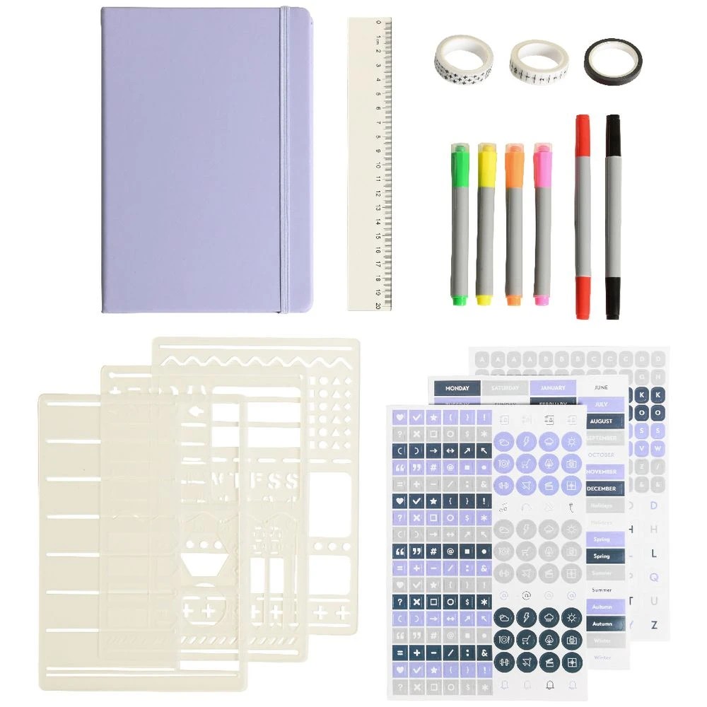 3 Modena A5 Dot Journal Set Lilac, 3 of 7