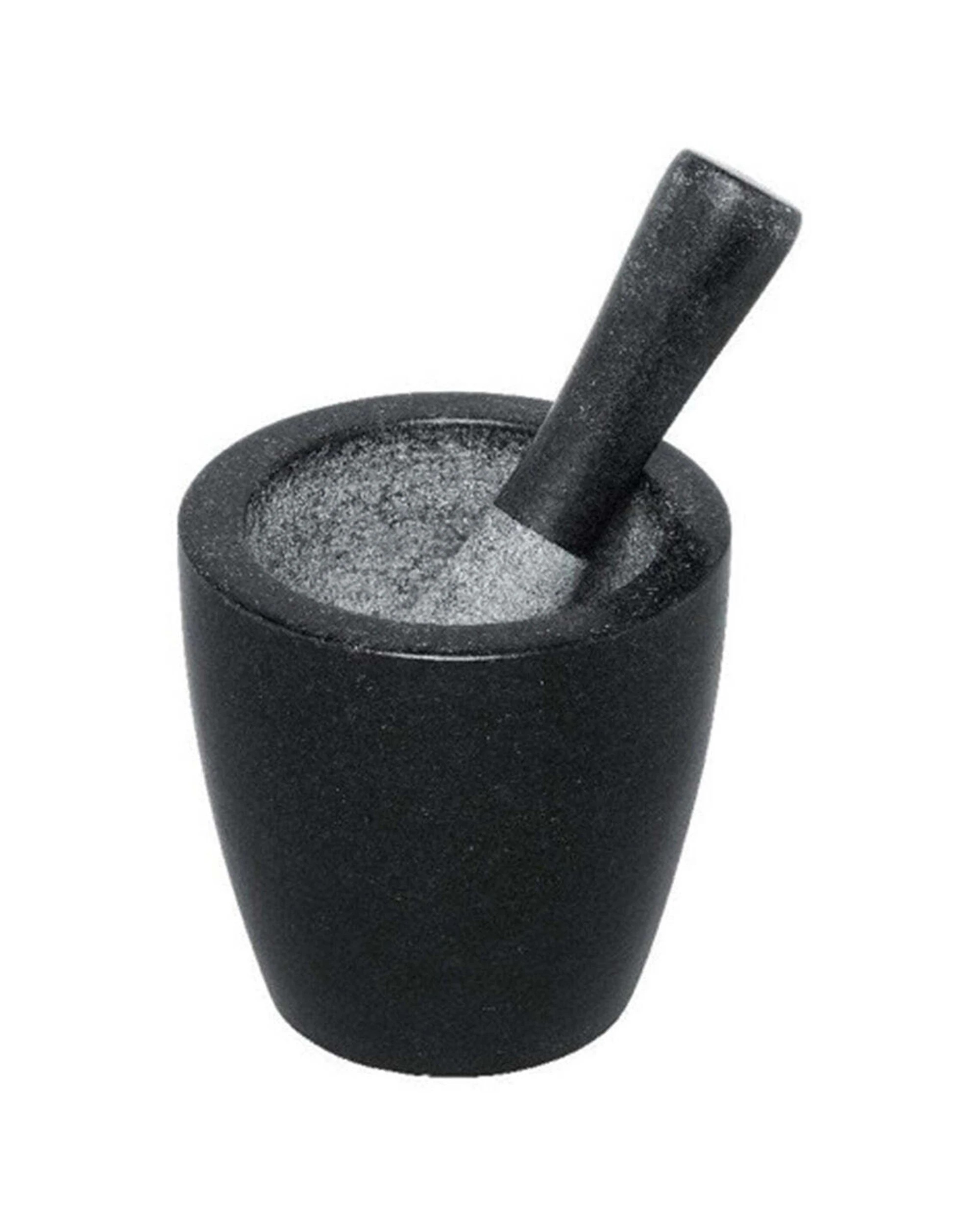 1 Avanti 13cm Tall Mortar Pestle Herb Nut Crusher Durable Kitchen Tool - Black, 1 of 1