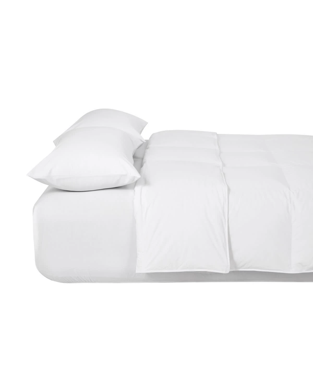 4 Duck Down and Feather Quilt - Queen Bed, White, 4 of 4