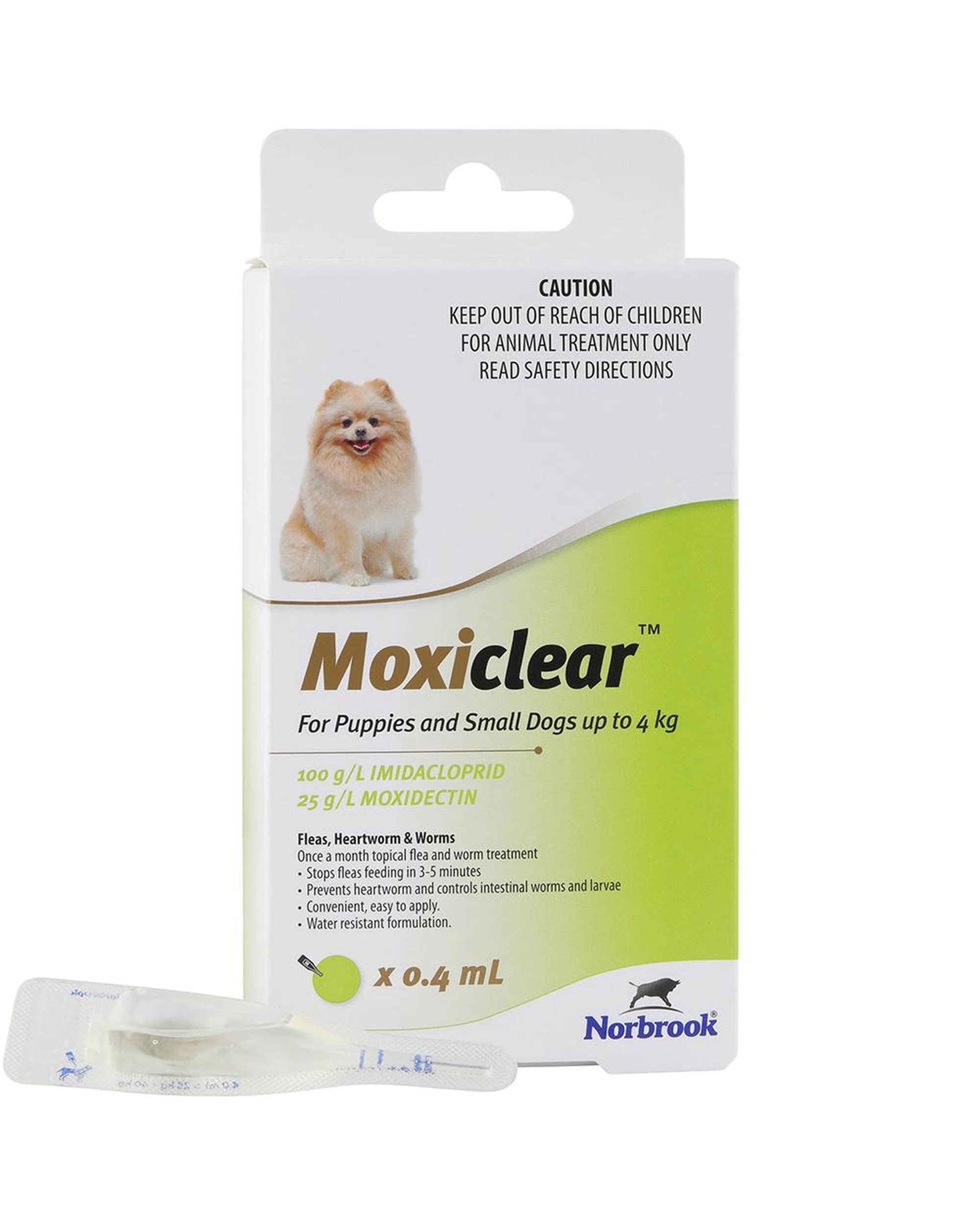 1 Advocate For Dogs Up To 4kg (Small Dogs/Pups) Green 3 Pack, 1 of 1