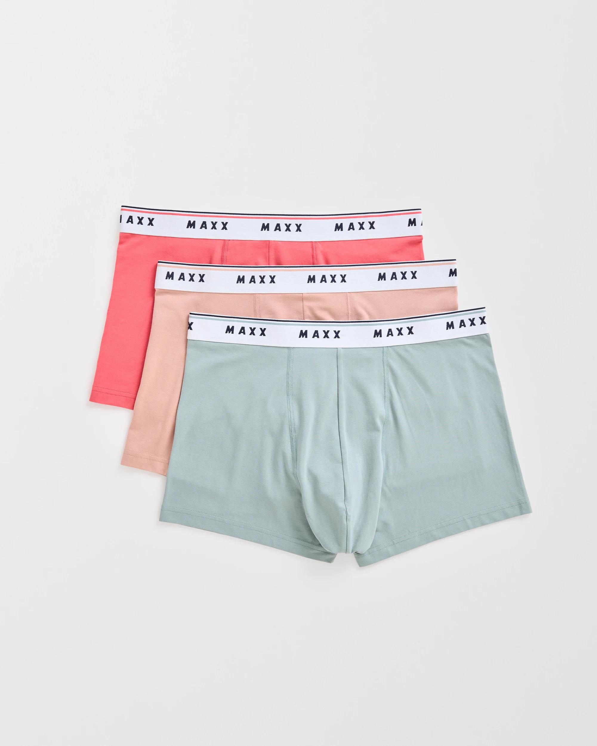 1 Maxx Australian Cotton 3 Pack Hipster Trunks MULTI, 1 of 4