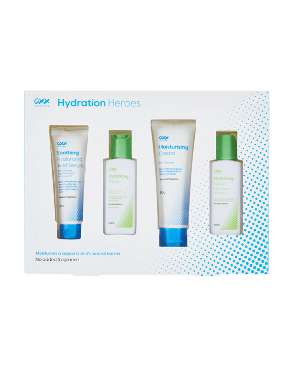 OXX Skincare 4 Piece Hydration Heroes
