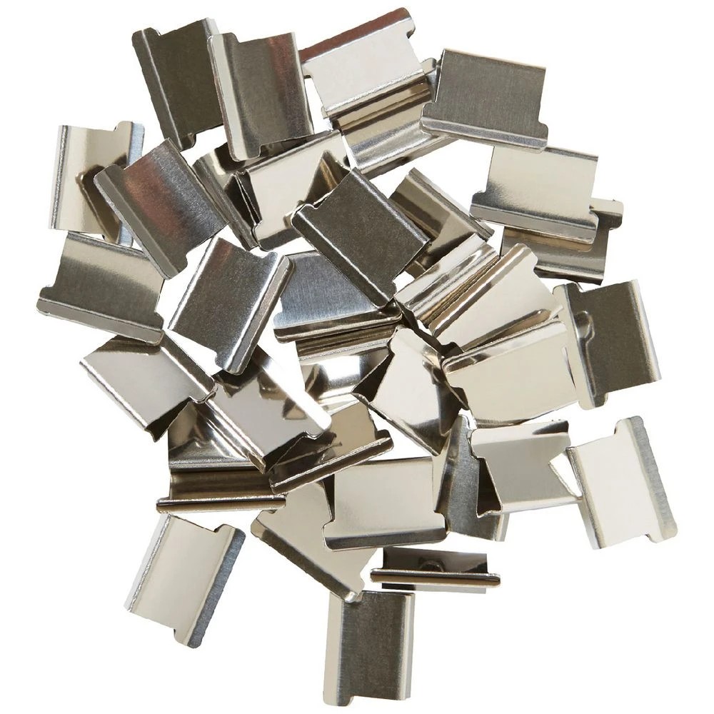 1 J.Burrows Slide Clips Refills Medium Silver 70 Pack, 1 of 3