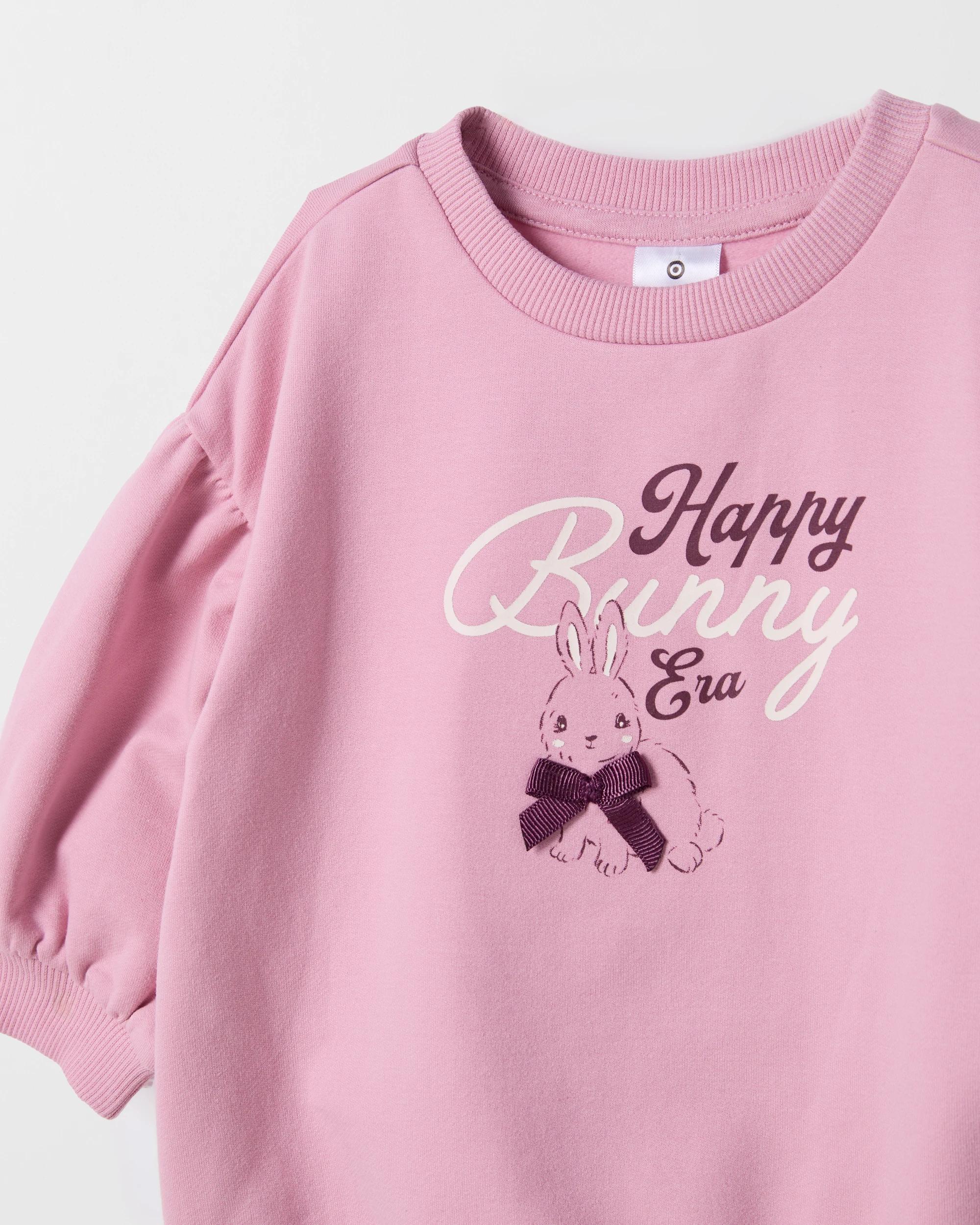 2 Target Baby Organic Cotton Baby Printed Jumper MAUVE, 2 of 2