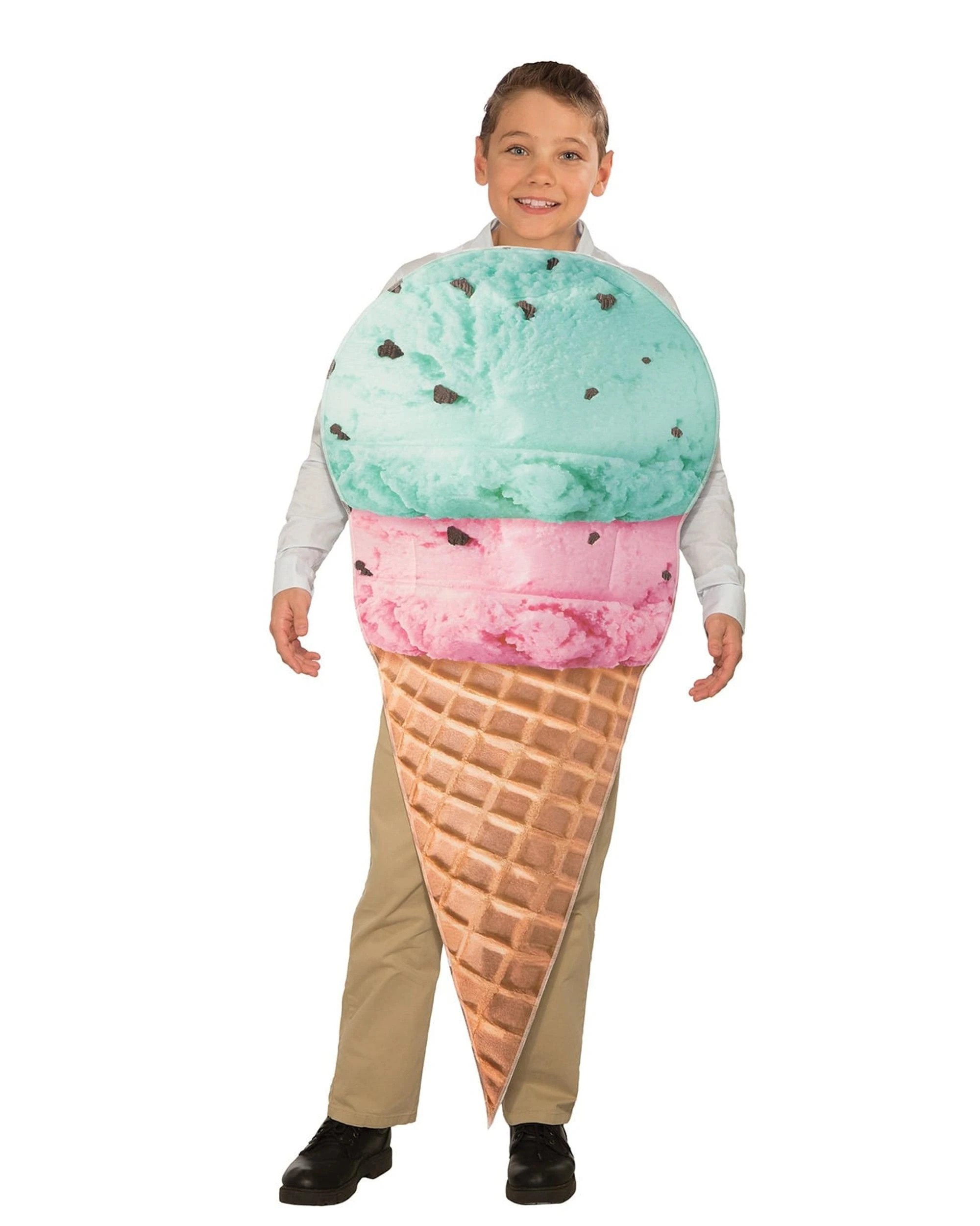 1 Ice Cream Cone Child 6-10 Years Size Costume, 1 of 1