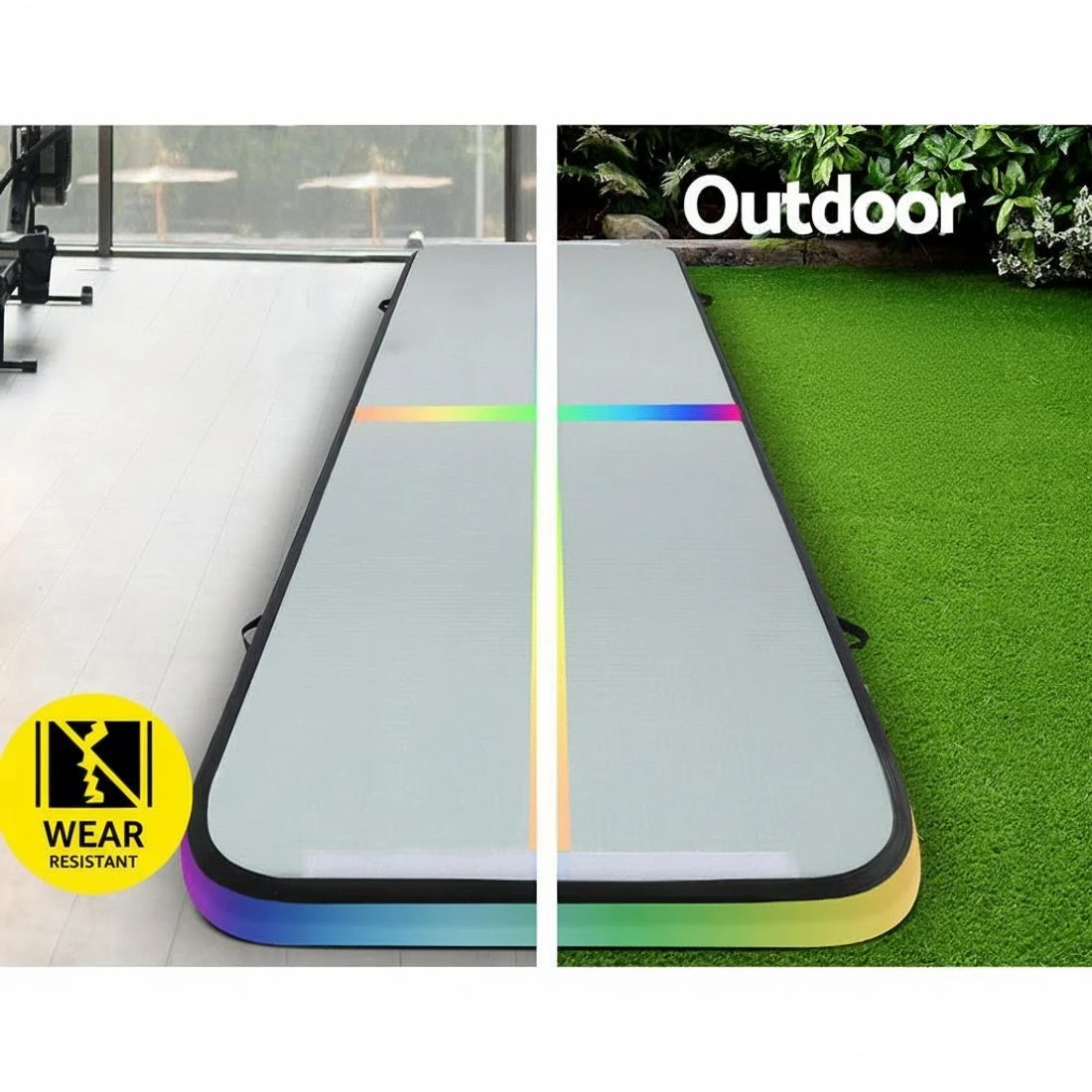 5 Everfit 4X1M Air Track Inflatable Mat Airtrack Tumbling Floor Gymnastics Pump MC - Multi, 5 of 6