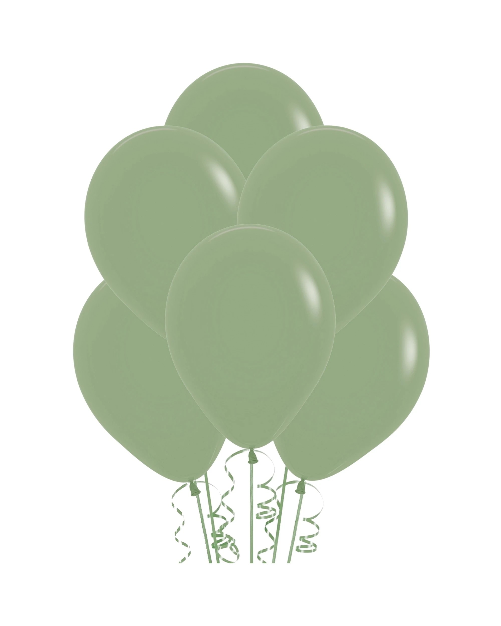 1 Five Star Eucalyptus Balloons 30cm Round Pack of 18 - Green, 1 of 1