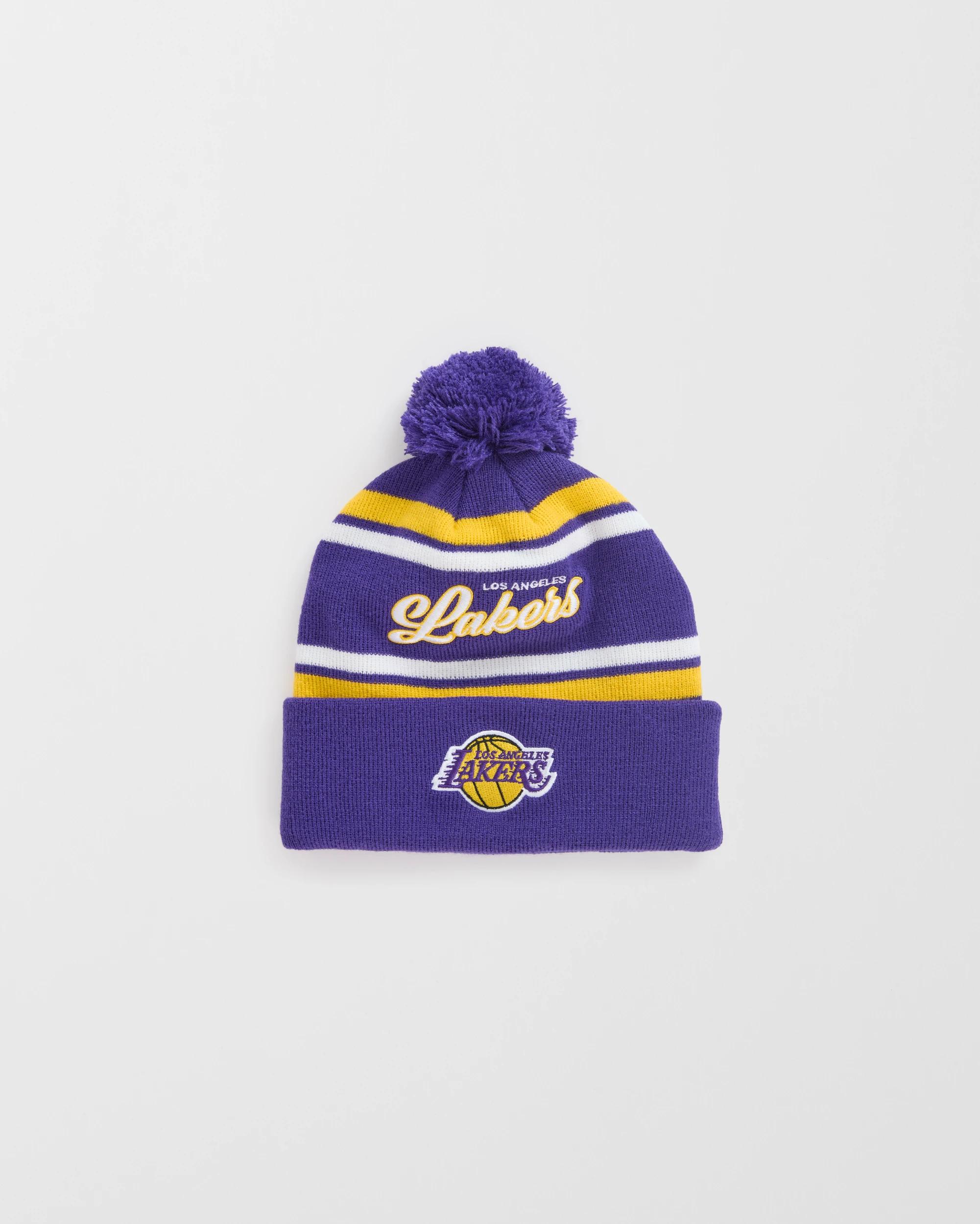 1 NBA LA Lakers Embroidered Beanie PURPLE, 1 of 2