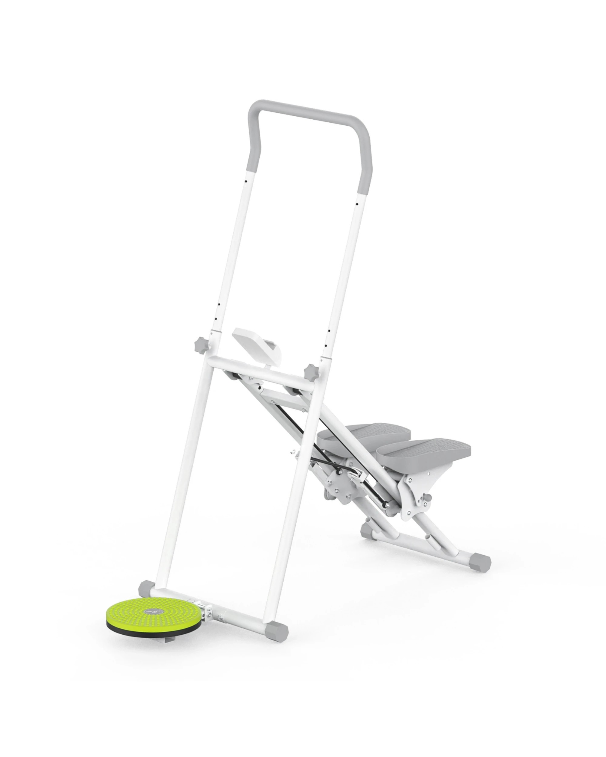 2 Advwin Adjustable Stair Stepper w/Twisting Waist Disc White, 2 of 7