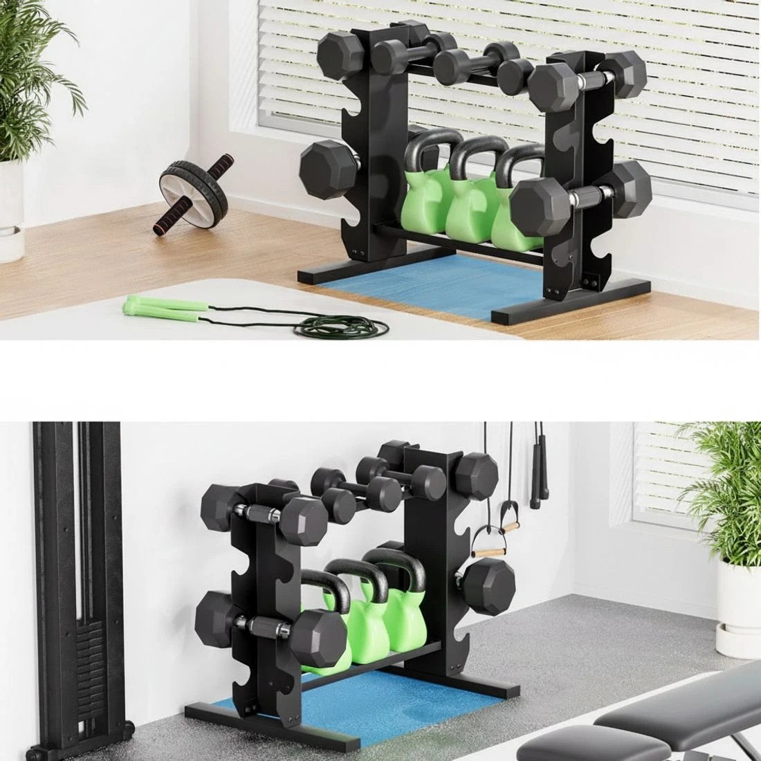 5 Everfit Dumbbells Rack  200kg Capacity - Black, 5 of 6