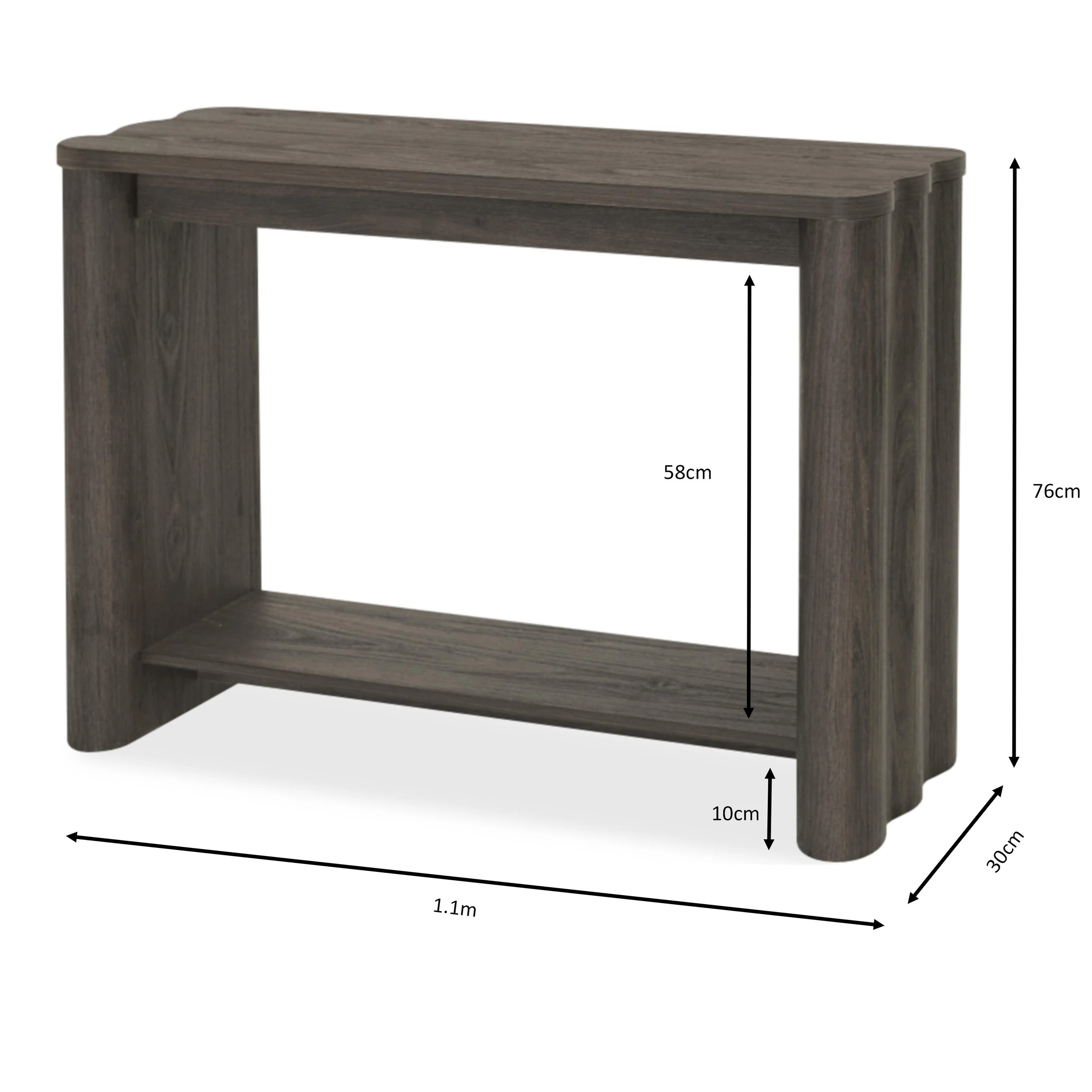 8 Ripple Hall Table - Dark Ash, 8 of 8