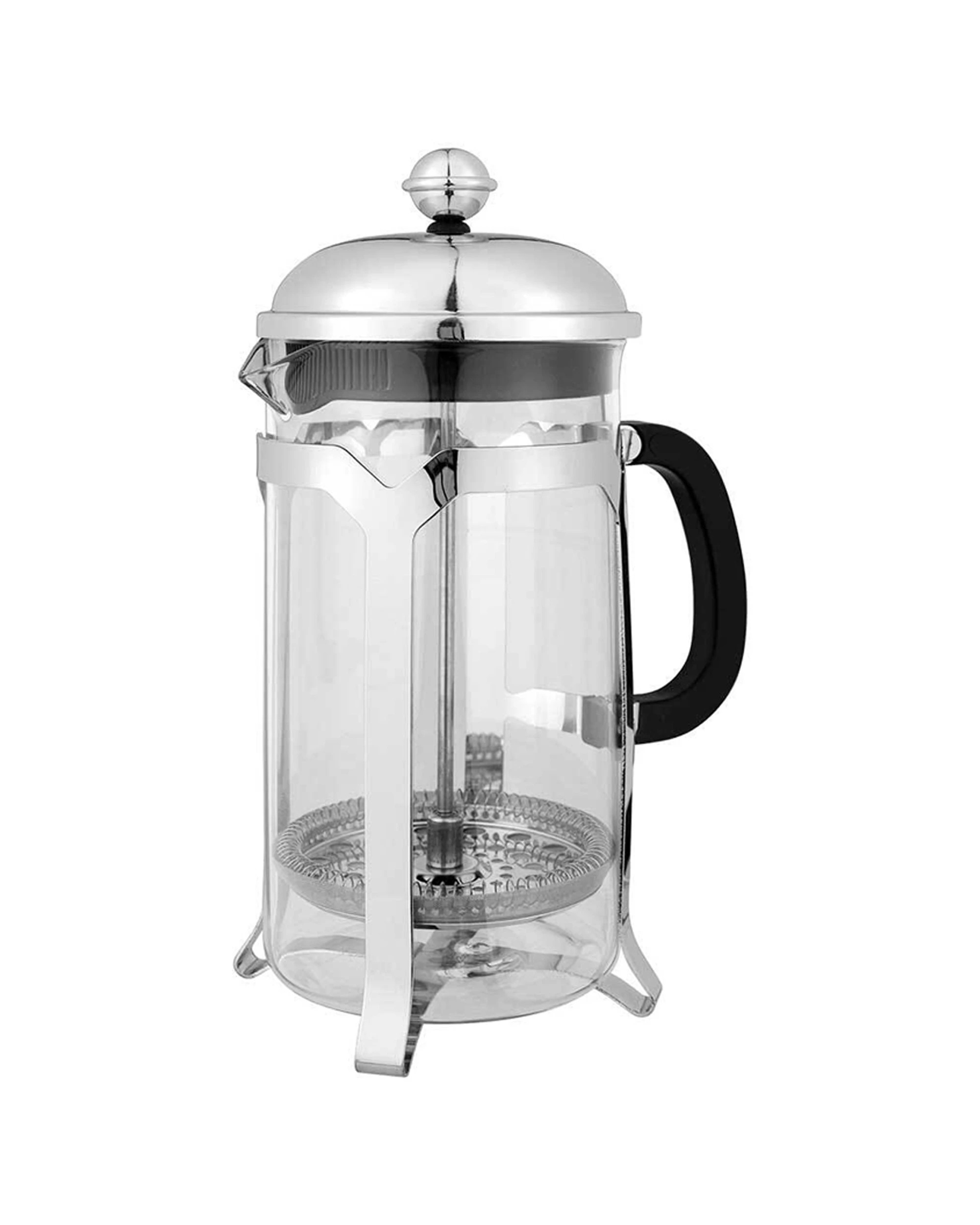 1 Avanti Domo 1l 8-cup Borosilicate Glass Coffee Plunger With Scoop - Clear, 1 of 2