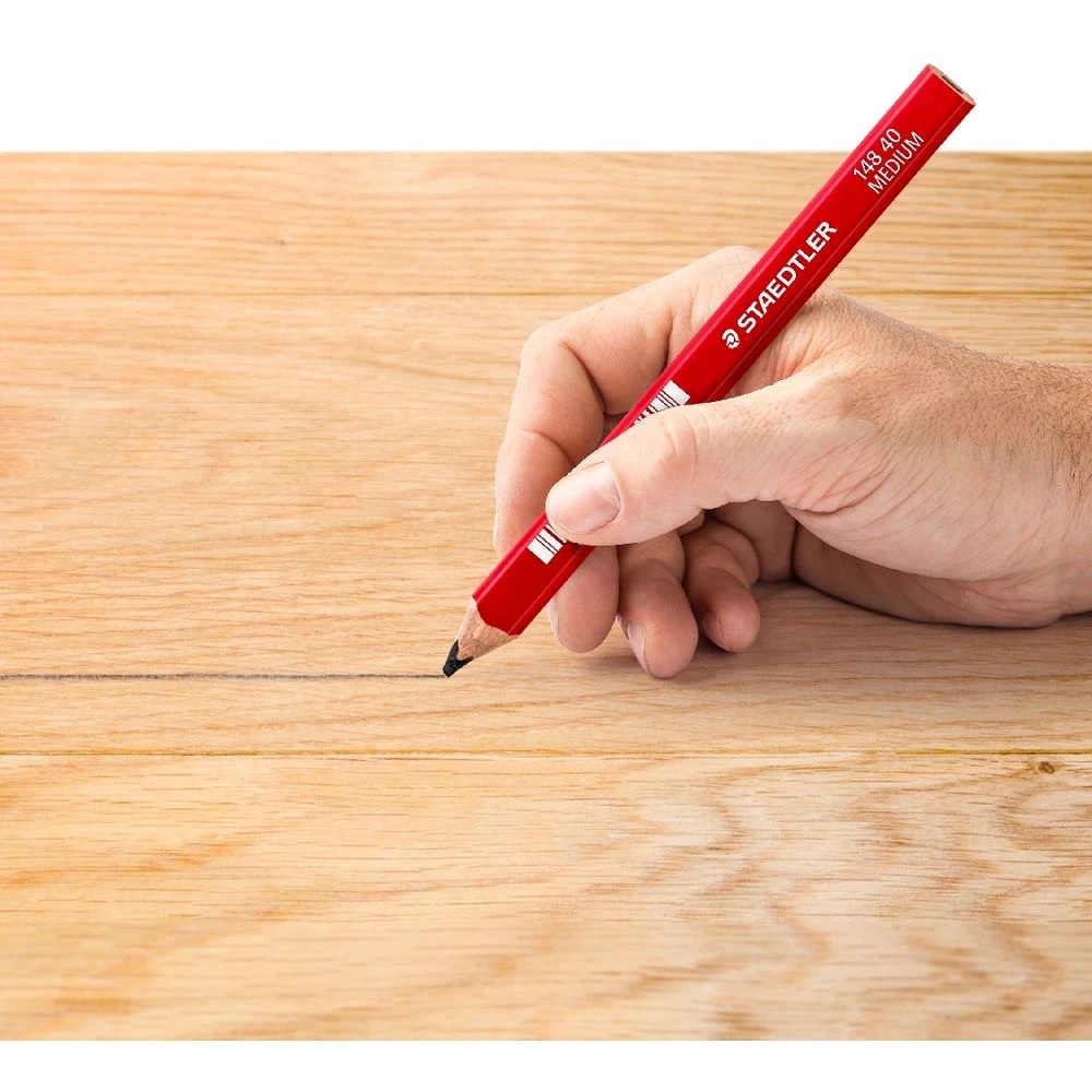 4 Staedtler Carpenter's Graphite Pencil 2H, 4 of 4