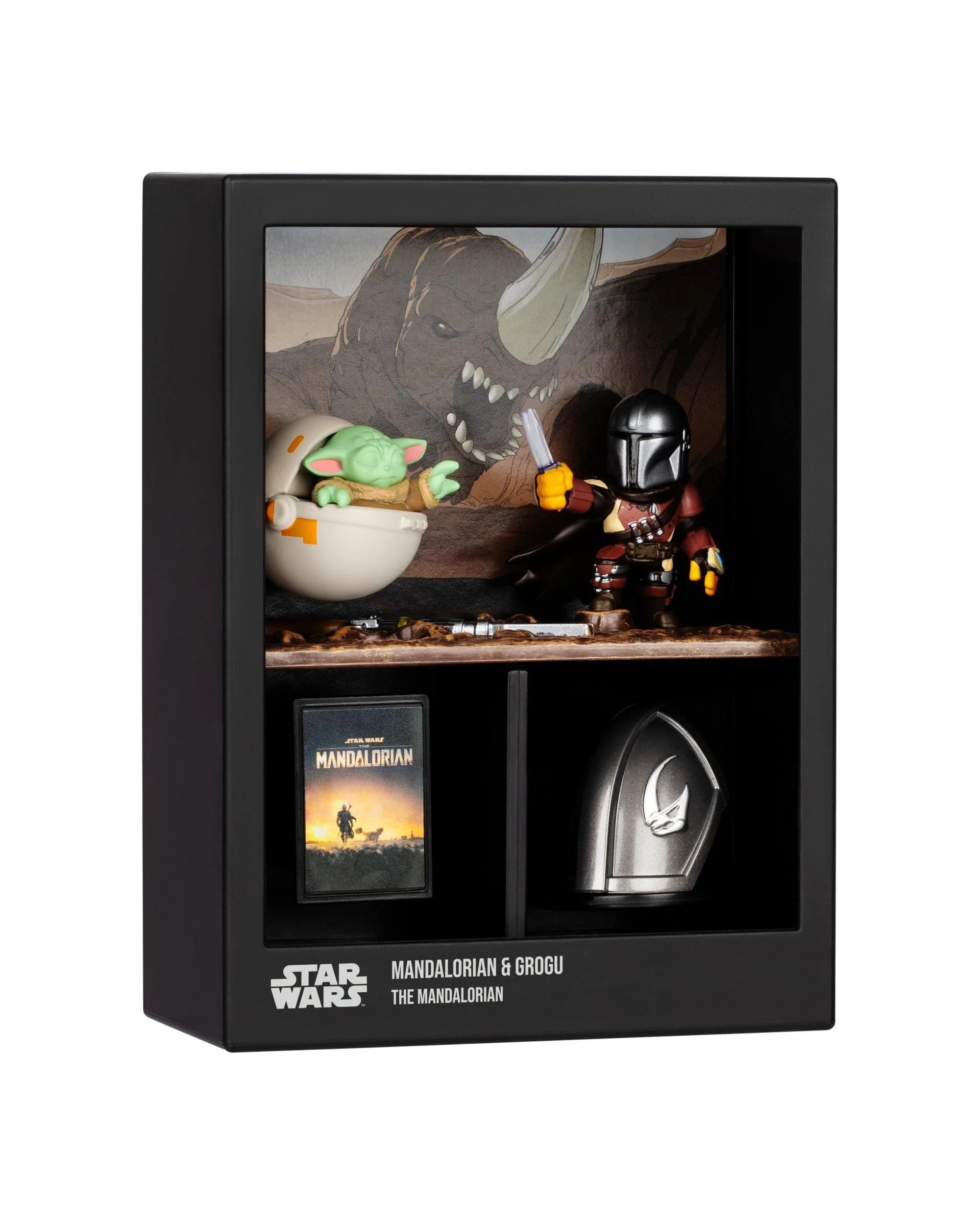 4 Fandrop Star Wars SW03 The Mandalorian and Grogu 2 Figure Diorama, 4 of 7