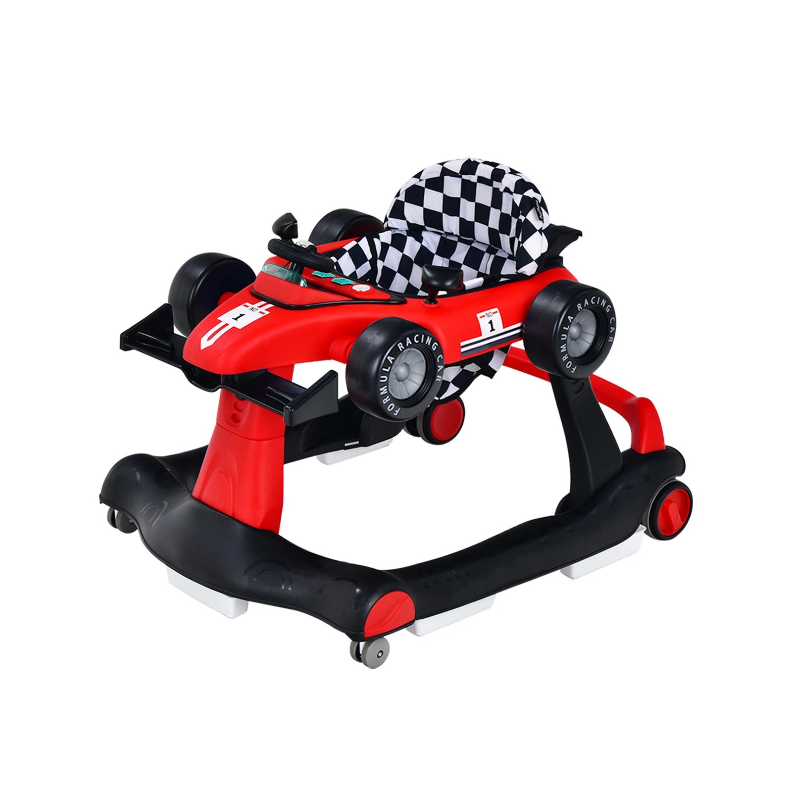 1 Costway 4-in-1 Folding Push Walker Ride on Toy, 1 of 4