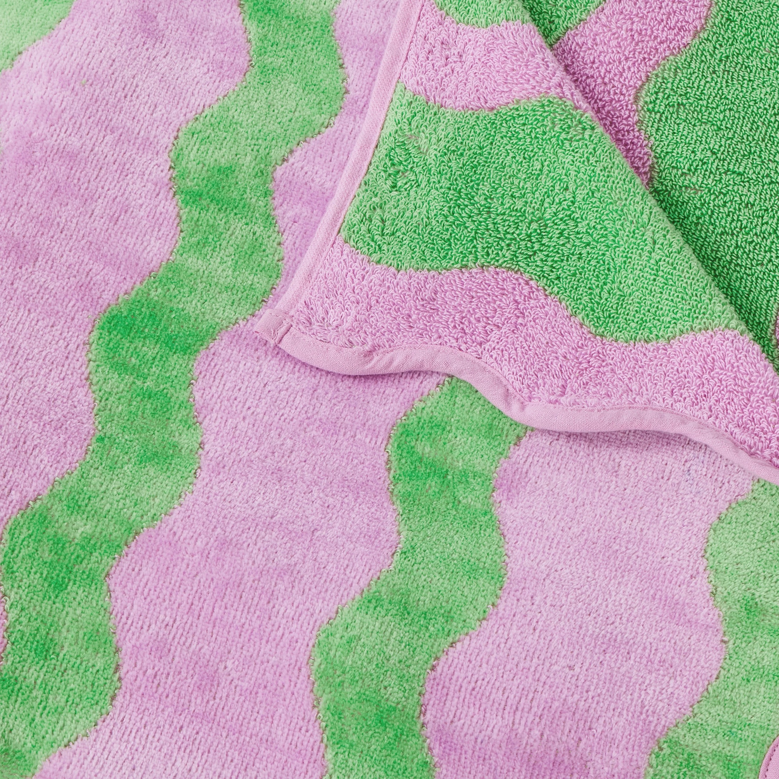 5 Wave Cotton Beach Towel - Pink, 5 of 6