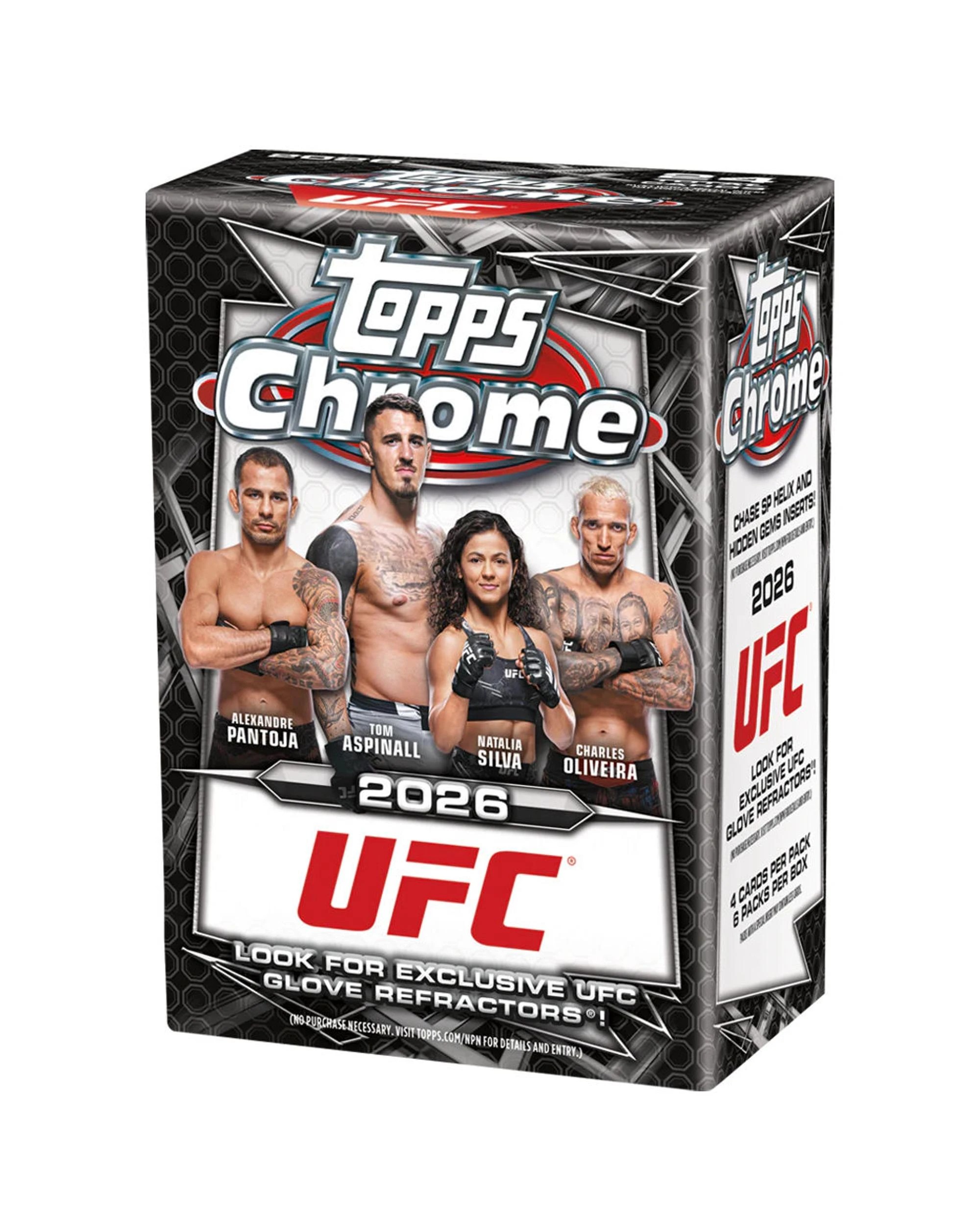 1 Topps Chrome 2026 UFC Blaster Box, 1 of 9