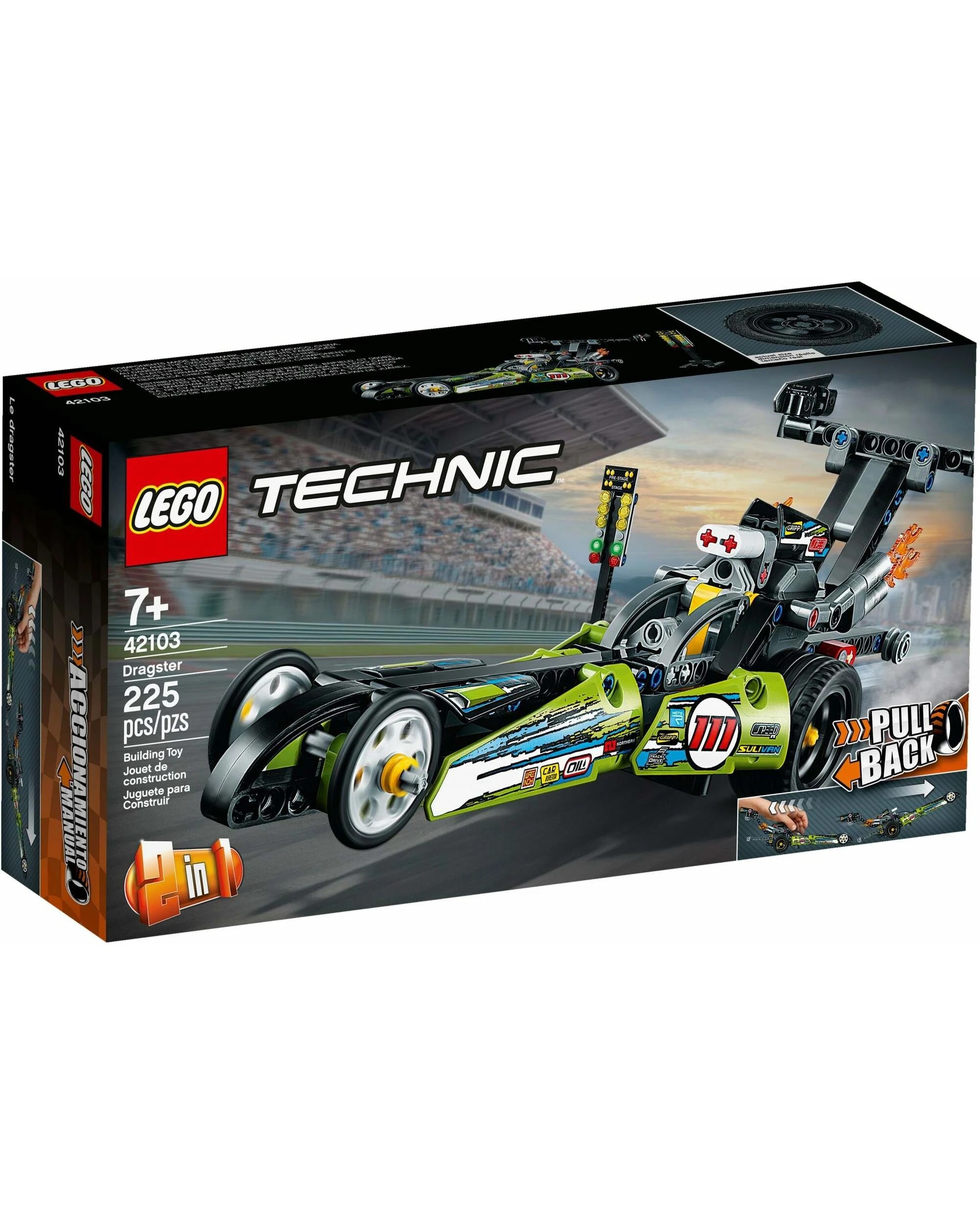 1 LEGO Technic 42103: Dragster, 1 of 4
