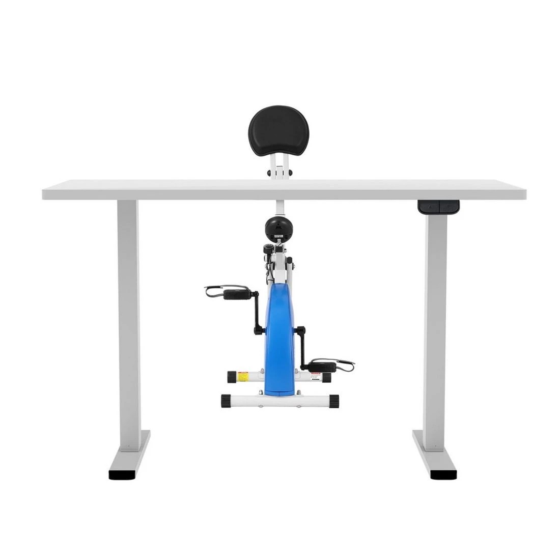 3 Artiss Under Desk Exercise Bike with 140cm Automatic Standing Desk Magnetic Resistance - Multi, 3 of 7