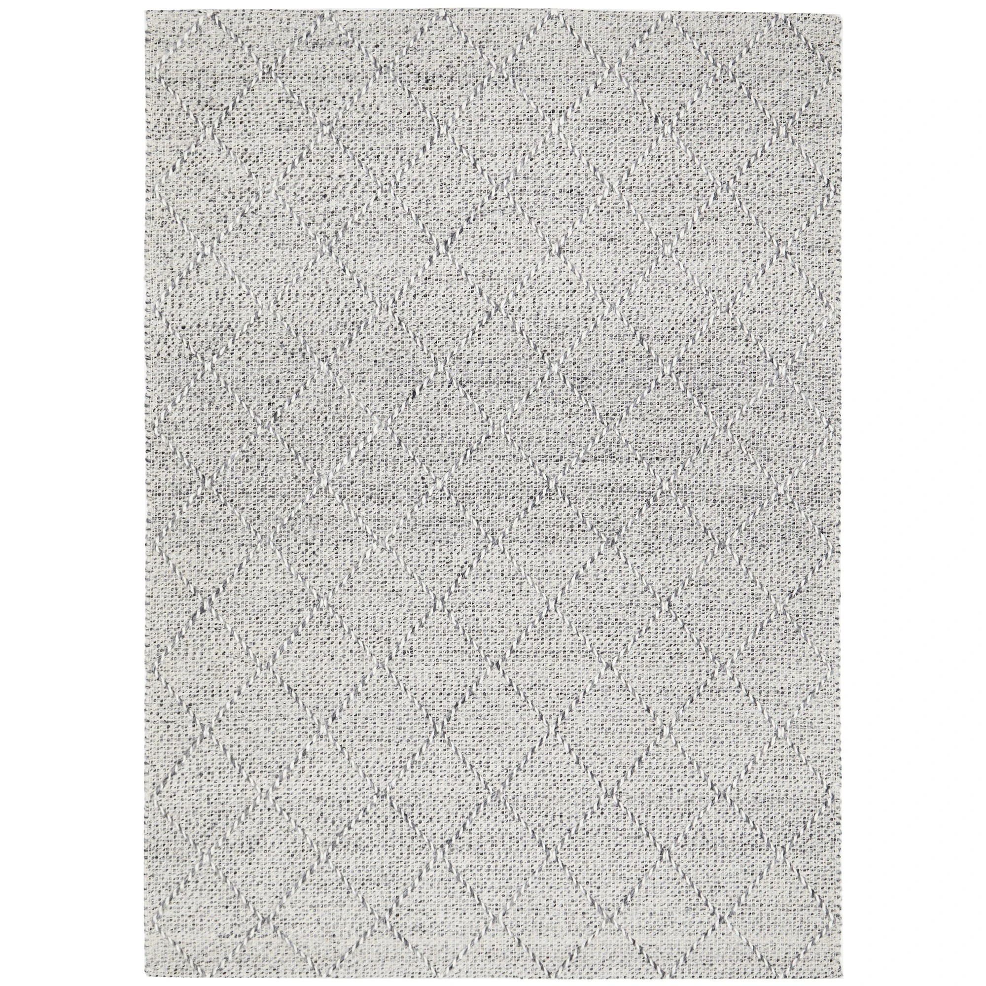 1 Common Ground Rugs Chateau Noah 320x230cm - Extra Large Hand Loomed Rug - White, 1 of 10