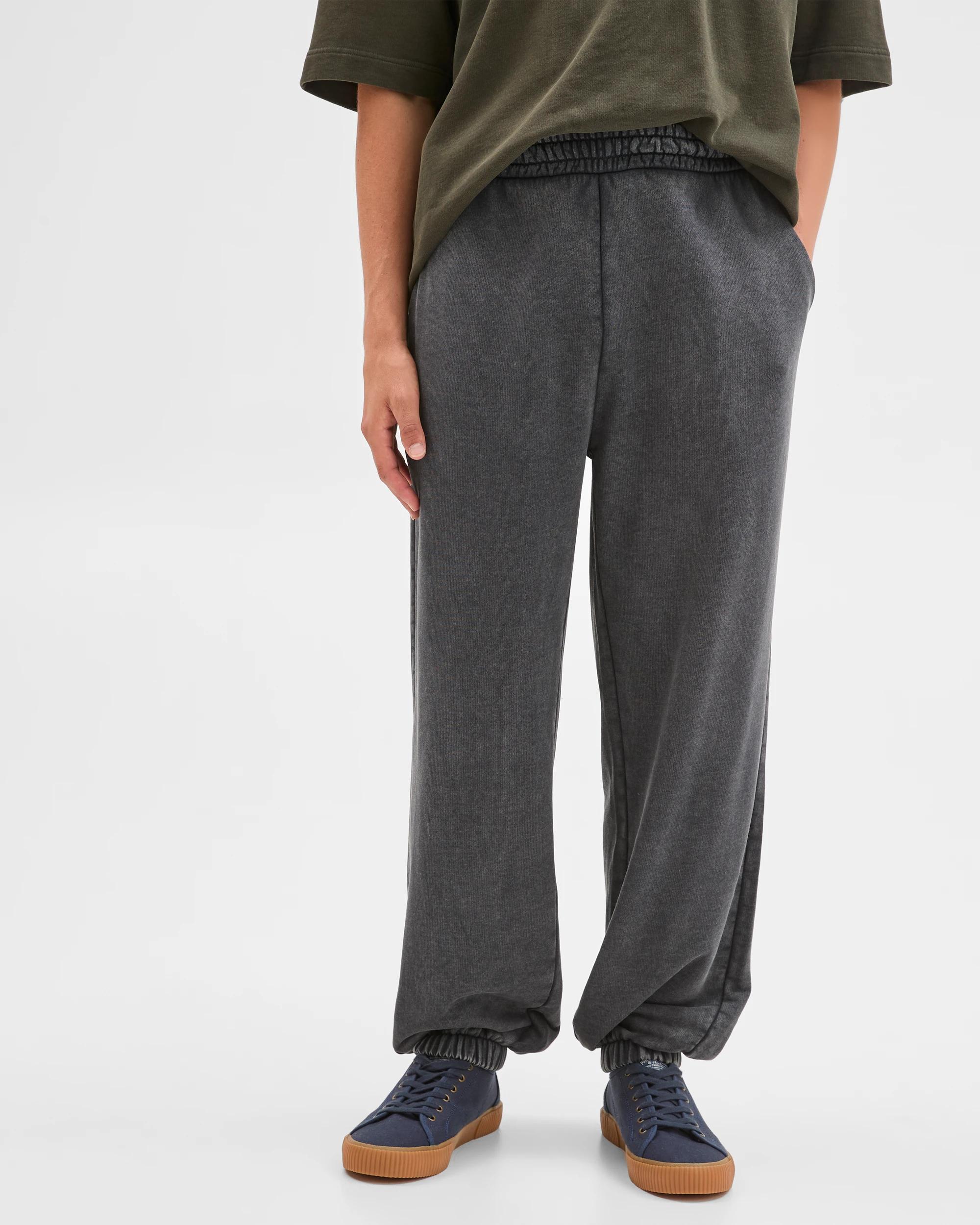 4 Commons Australian Cotton Blend Heavyweight Cuffed Trackpants CHARCOAL, 4 of 7