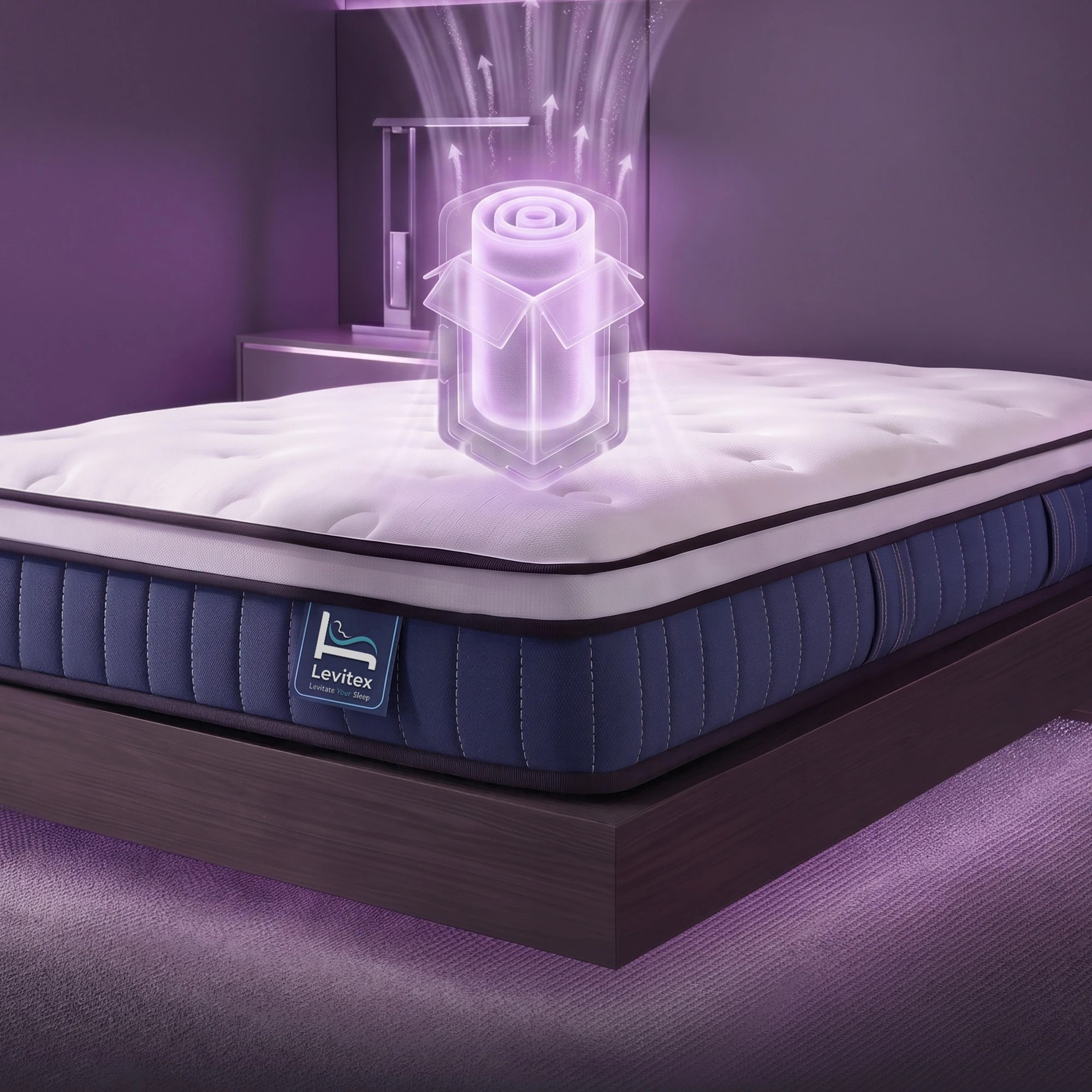 9 Levitex Mattress 23CM with Pocket Spring & Cooling Gel Foam - Single Bed - Multi, 9 of 10