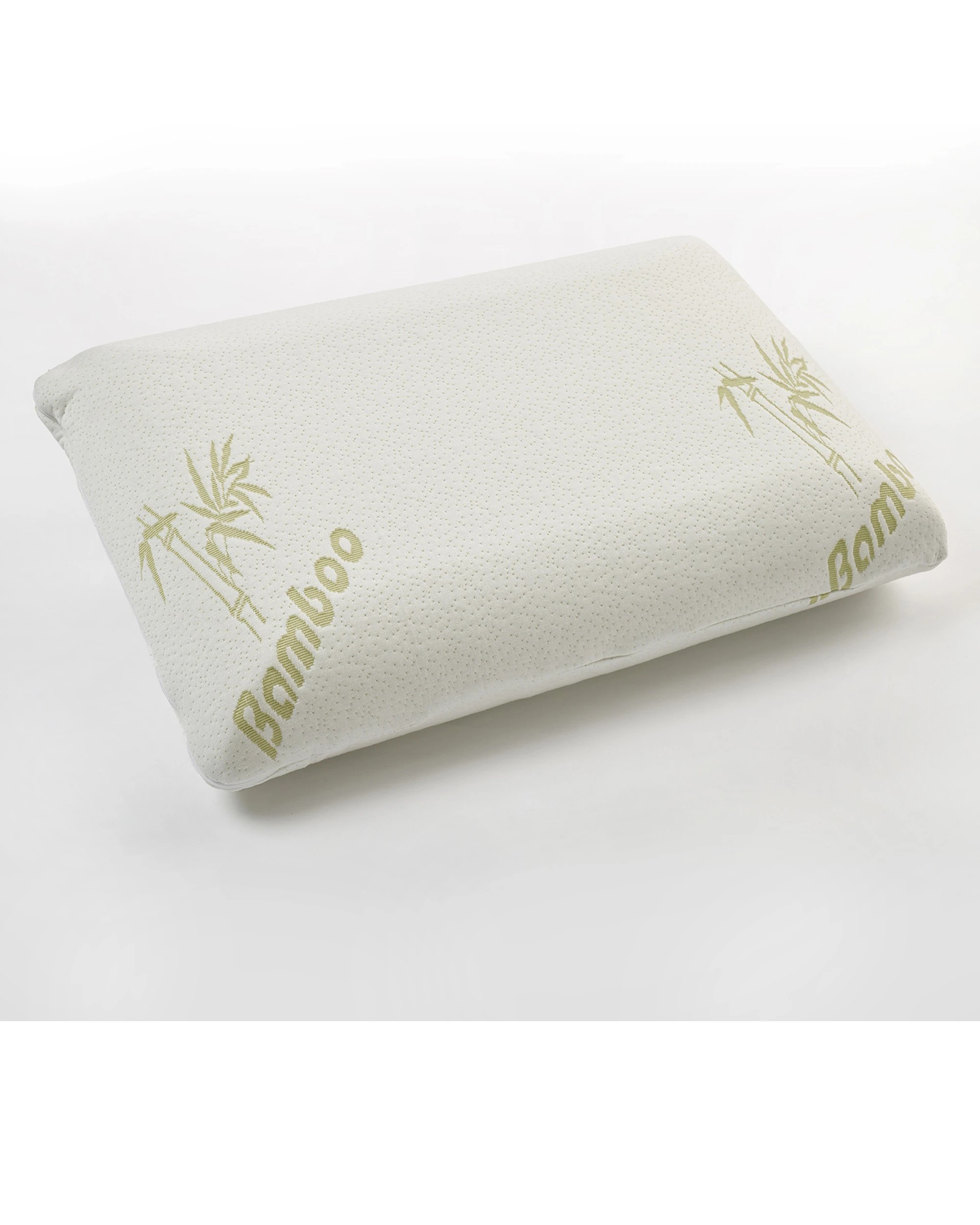 4 Tontine Comfortech Bamboo Cover Memory Foam Pillow Medium Height - White, 4 of 4