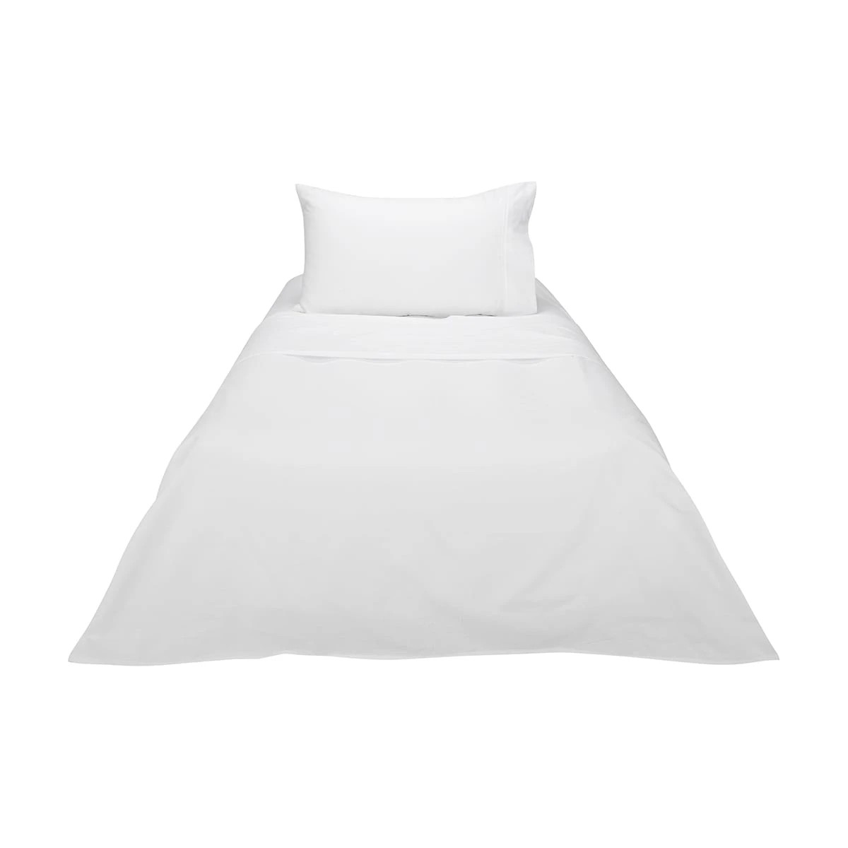 6 180 Thread Count Sheet Set - King Single Bed, White, 6 of 7