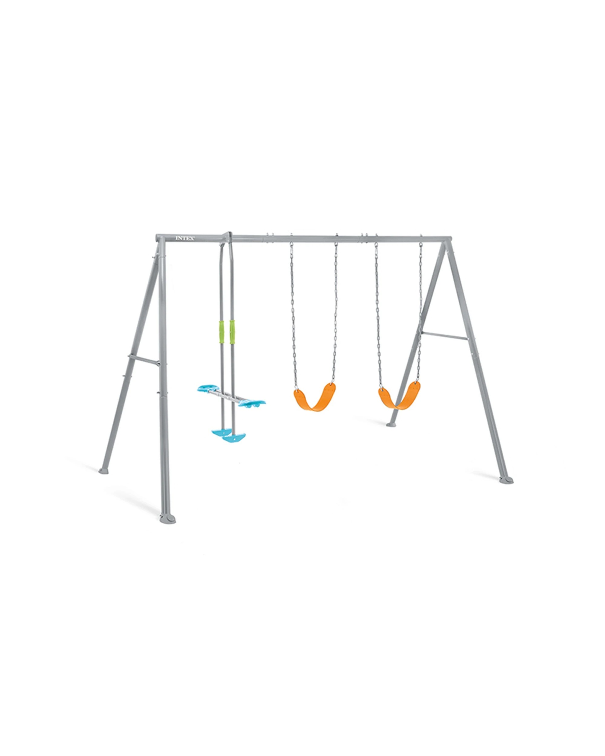 1 Intex Swing And Glide Three Feature Steel Backyard Swing Set, 1 of 6