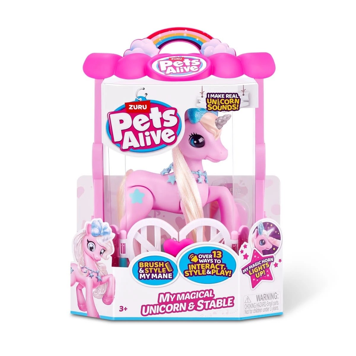 2 Zuru Pets Alive My Magical Unicorn and Stable Playset, 2 of 7