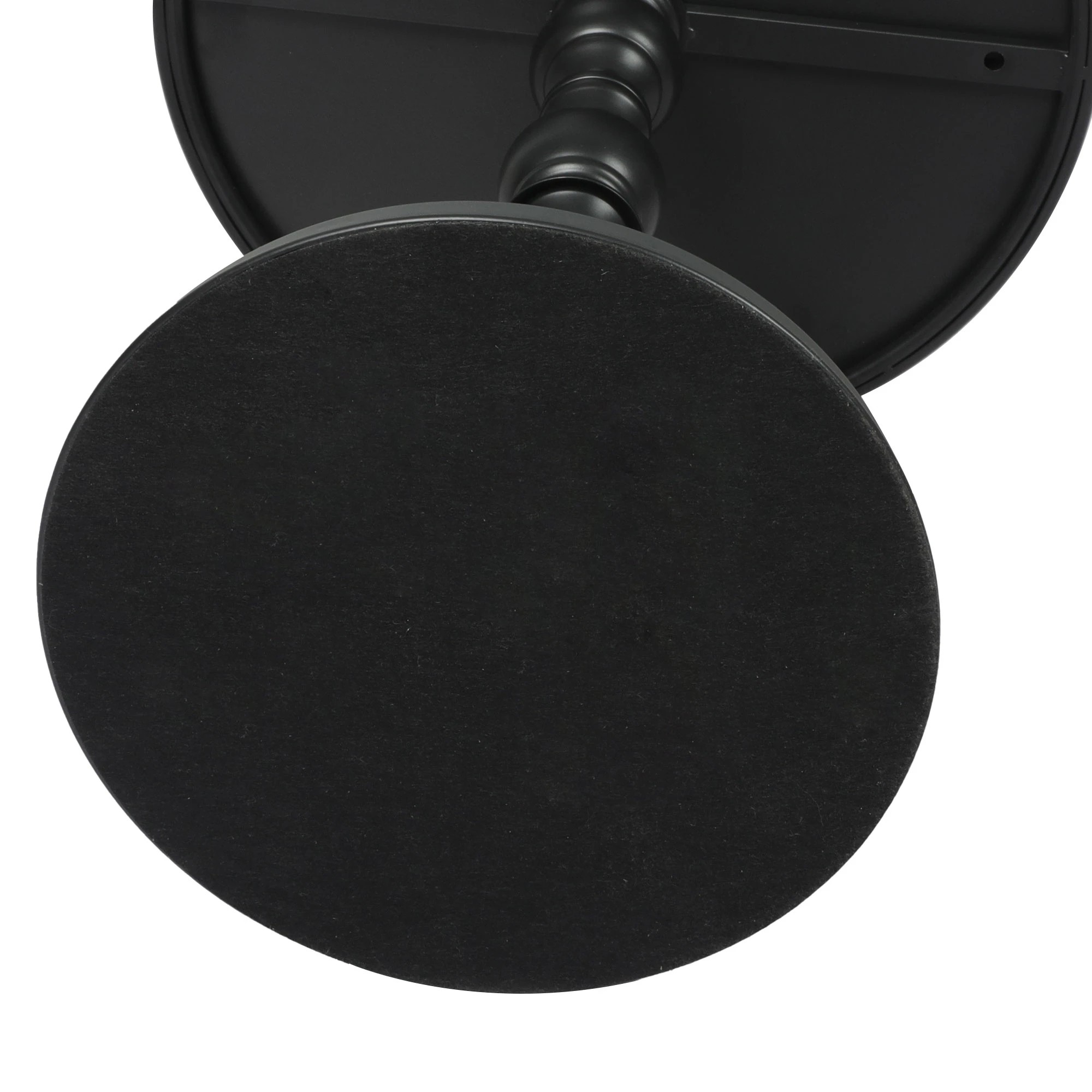 6 Levede Side Table Vintage End Round Tabletop Steel Base Nightstand Antique Black, 6 of 6