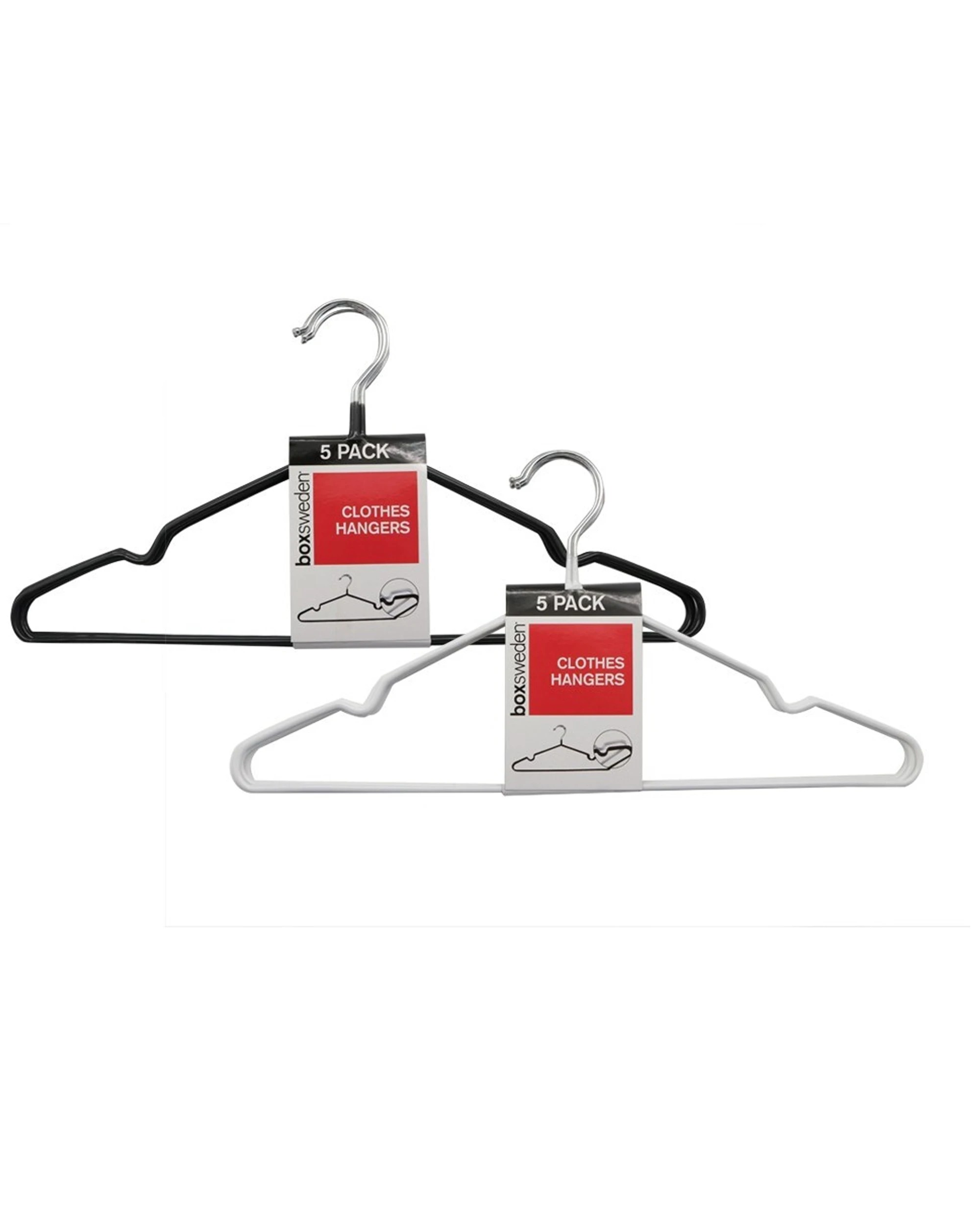 2 5pk Boxsweden Clothes Hanger Metal Non Slip Closet Clothing Organiser - Assorted, 2 of 3