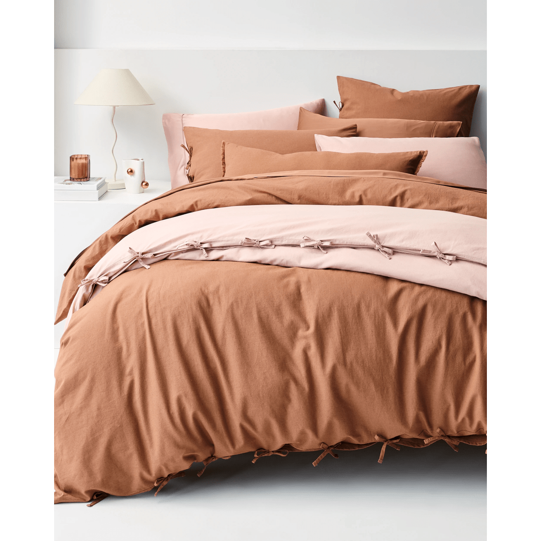 8 Target Laynie Linen/cotton Quilt Cover Set
 - King Bed
 - Brown, 8 of 8