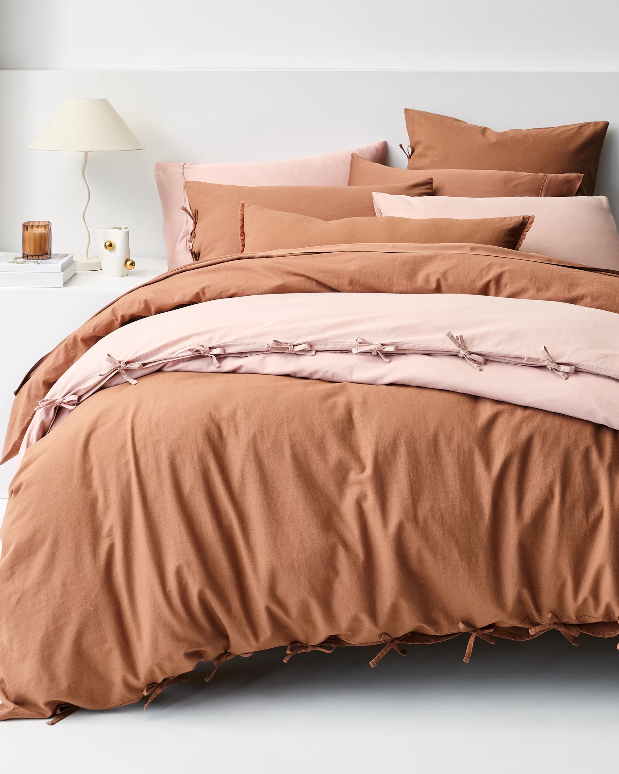 8 Target Laynie Linen/Cotton Quilt Cover Set - King Bed - Brown, 8 of 8
