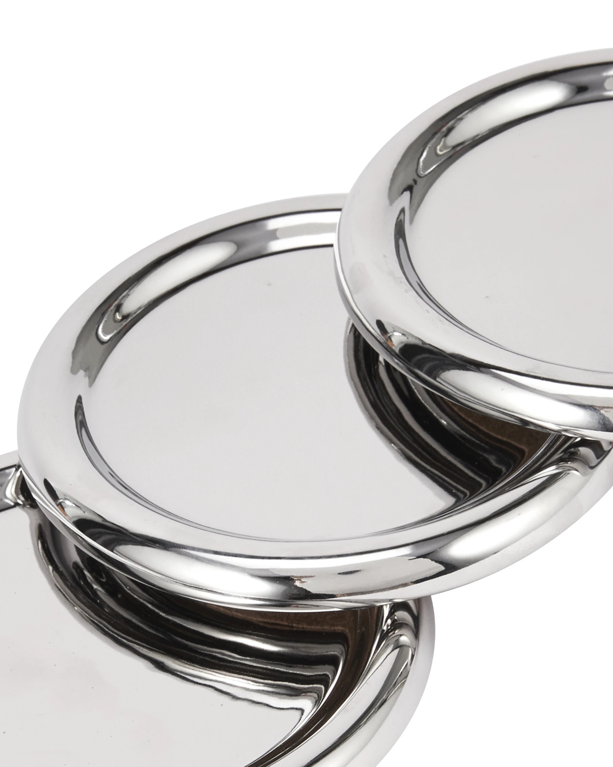 3 4 Silver Look Bubble Coasters, 3 of 4