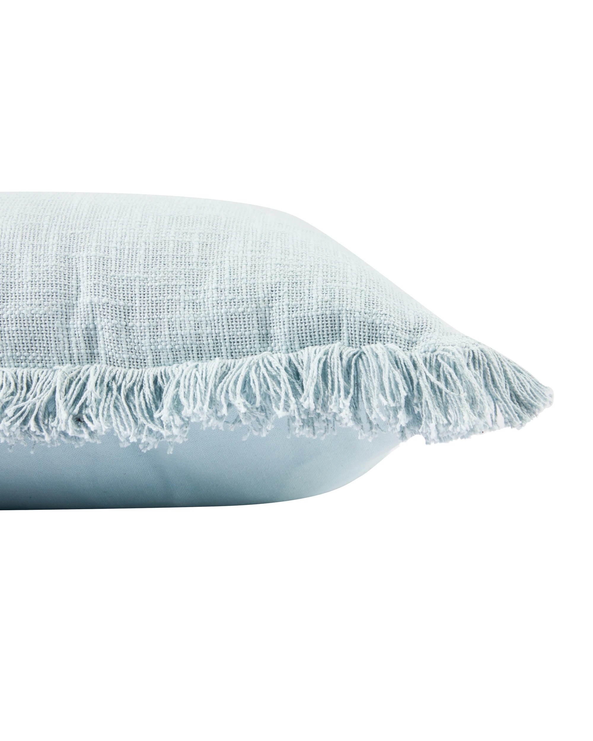 2 50cm Fringed Cushion - Blue, 2 of 4
