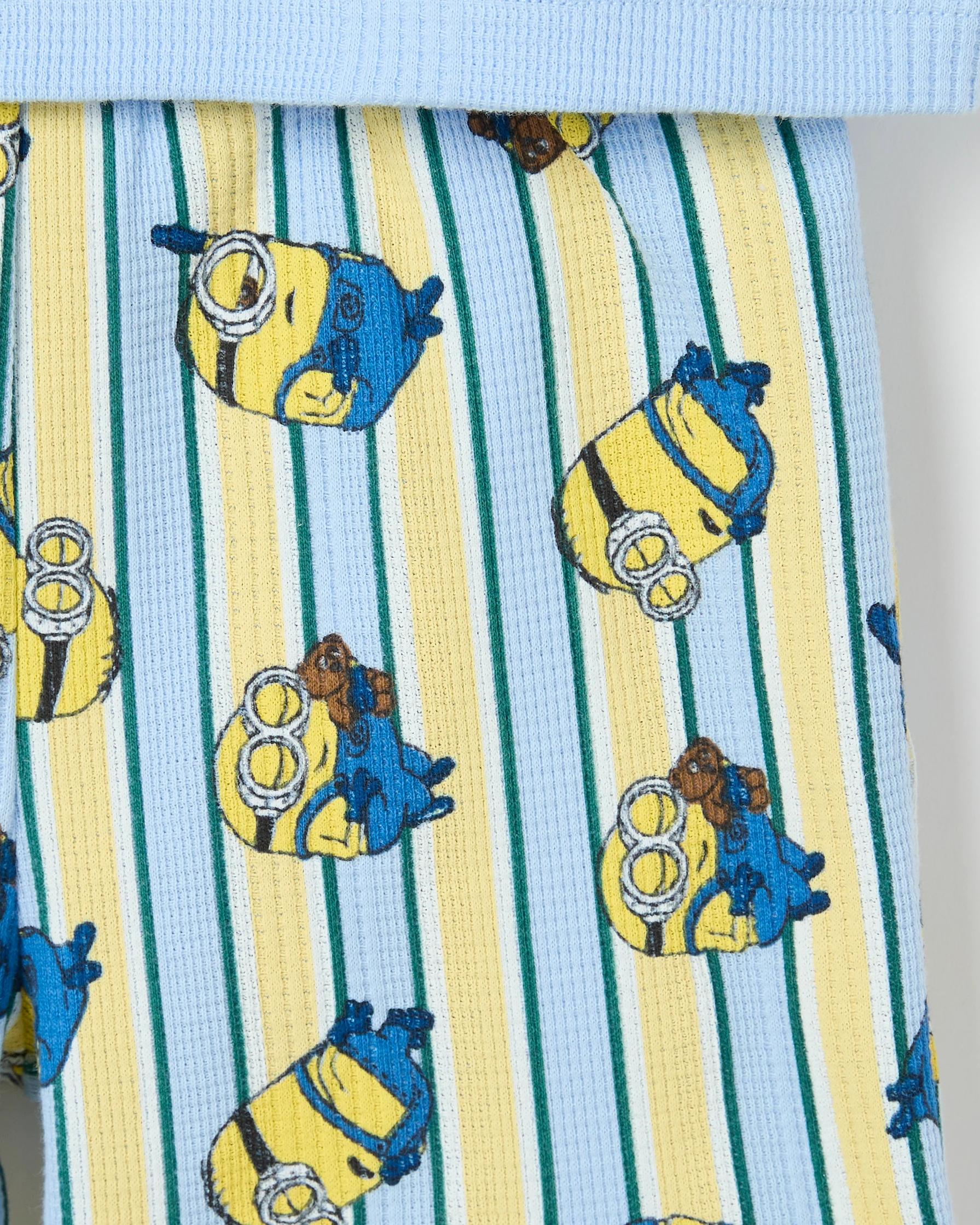 3 Minions Australian Cotton Younger Boys Rib Pyjama Set MINIONS, 3 of 4
