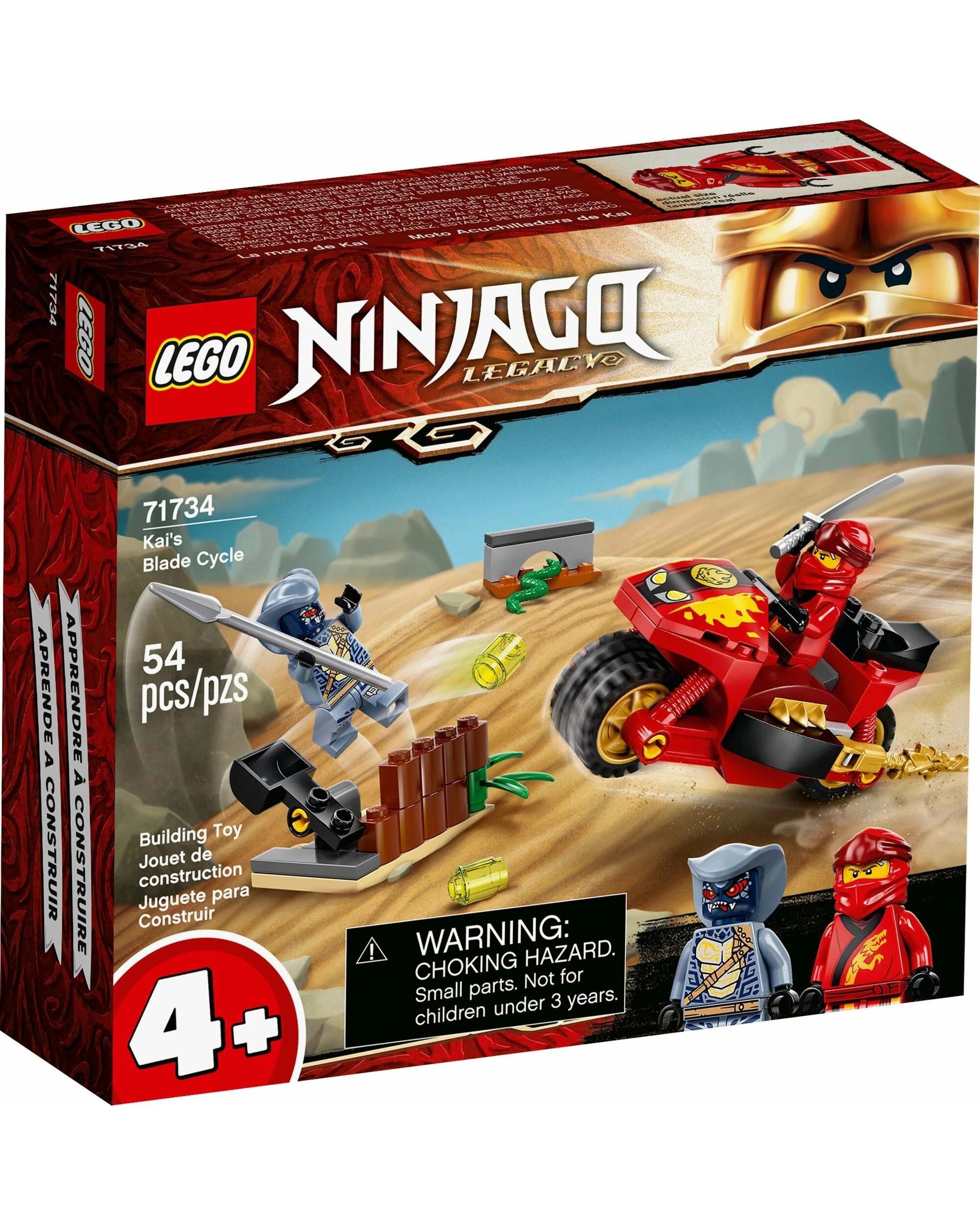 1 LEGO 71734 Kai's Blade Cycle Motorcycle Ninja Toy 4+, 1 of 5