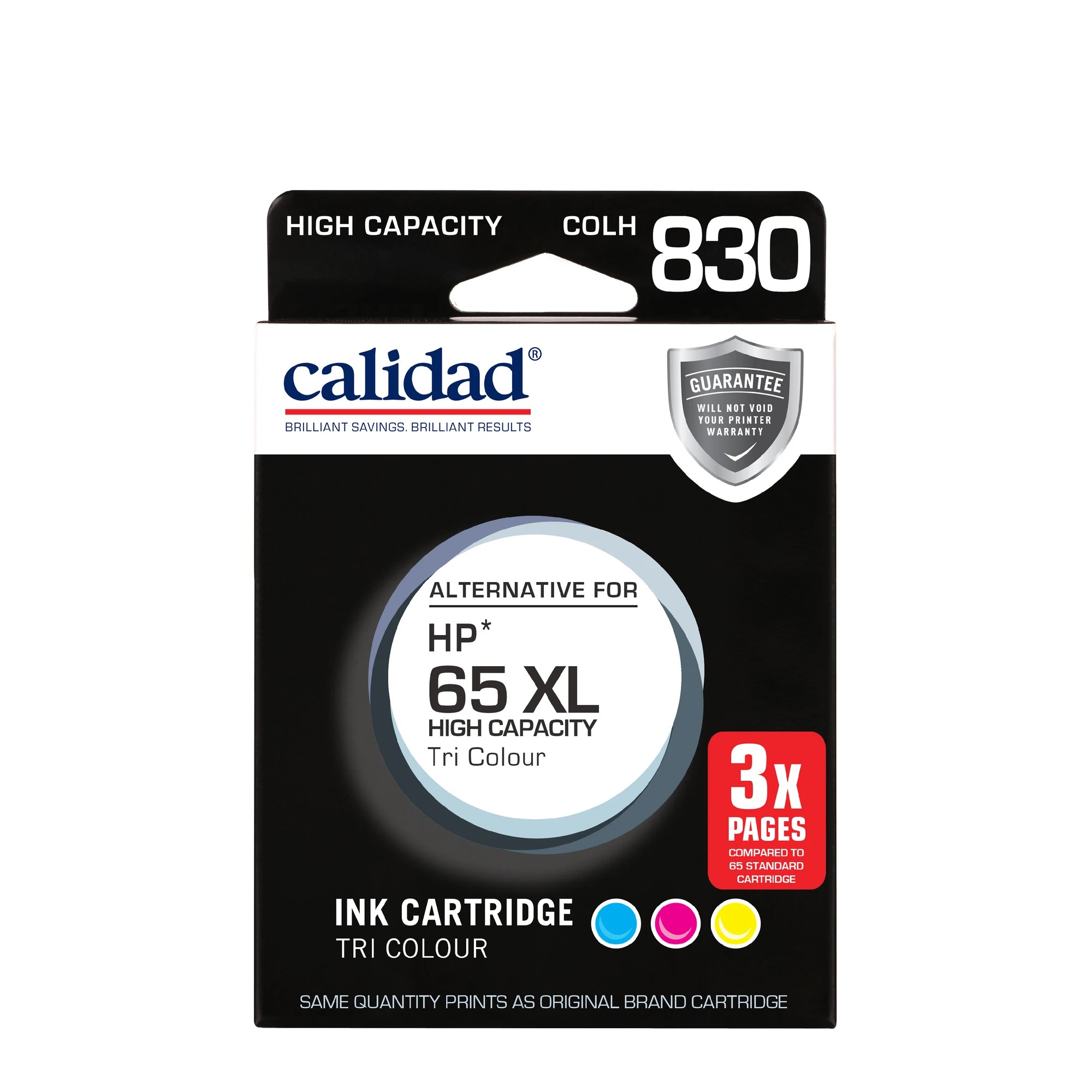 1 Calidad High Capacity COLH 830 Ink Cartridge - Tri Colour, 1 of 7
