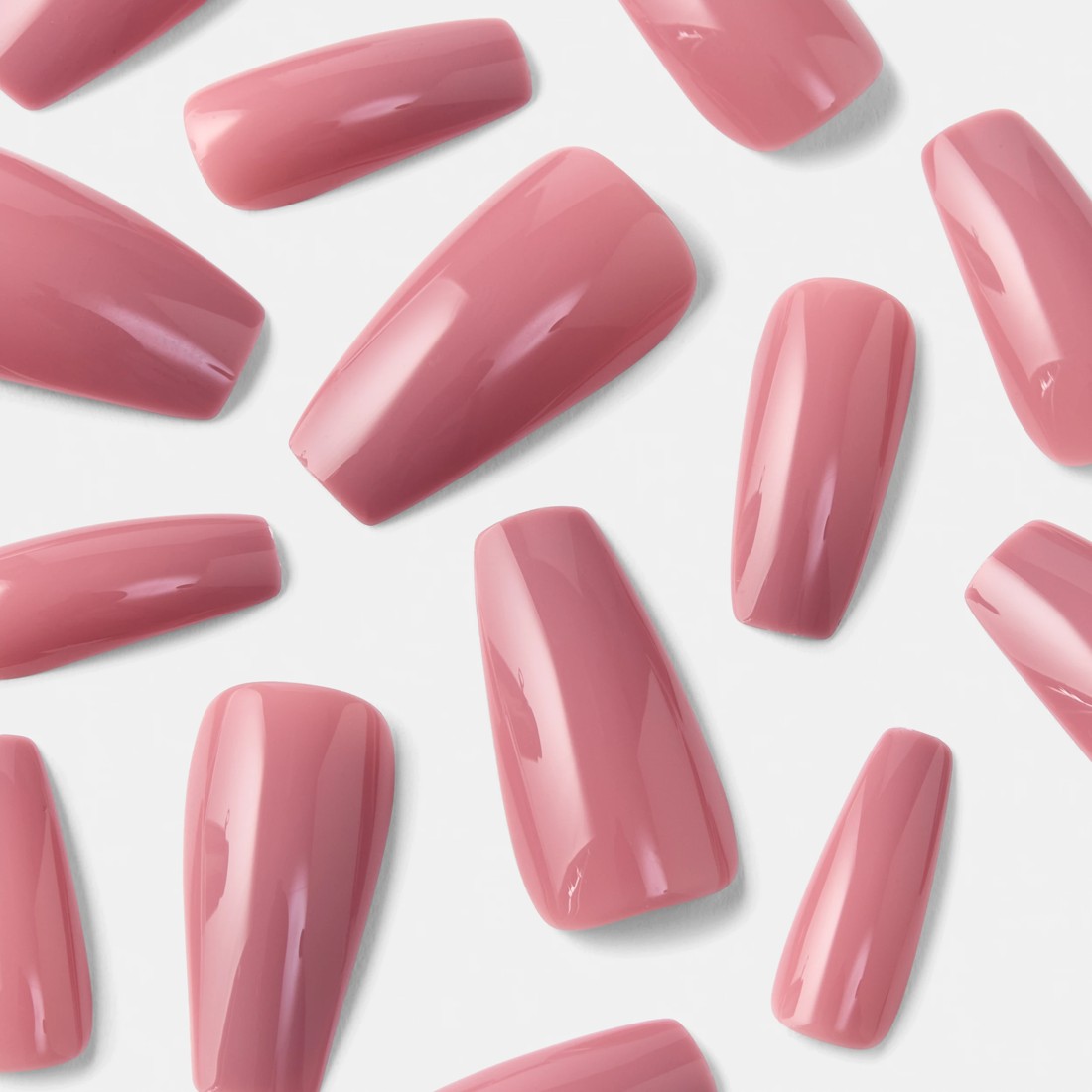 4 OXX Cosmetics 24 Pack Artificial Nails with Adhesive - Squareletto Shape, Nude, 4 of 5