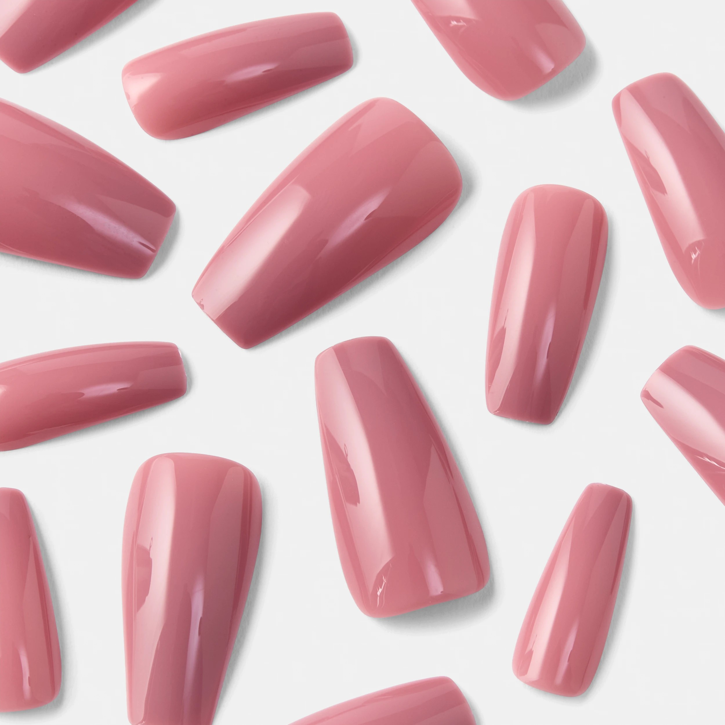 4 OXX Cosmetics 24 Pack Artificial Nails with Adhesive - Squareletto Shape, Nude, 4 of 5