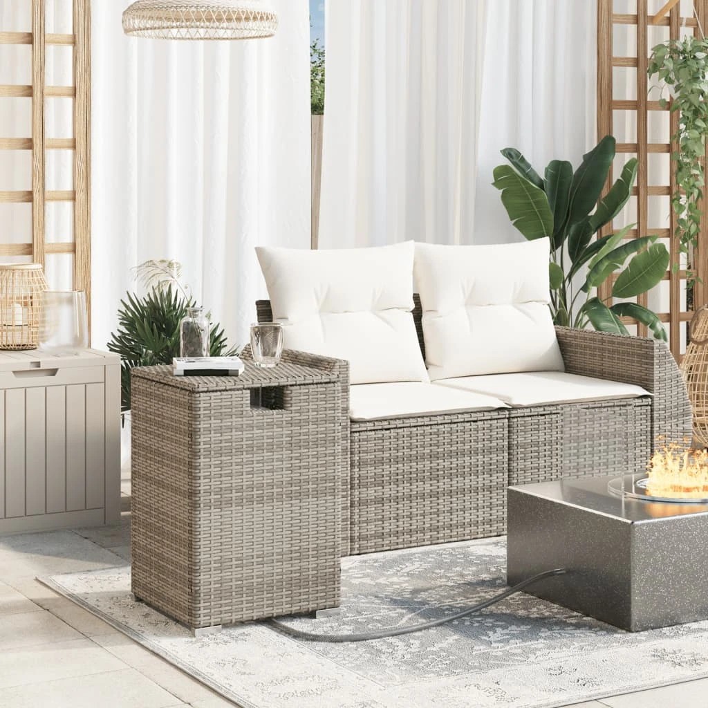 3 vidaXL propane tank cover table Ample Storage - Grey - Grey, 3 of 9