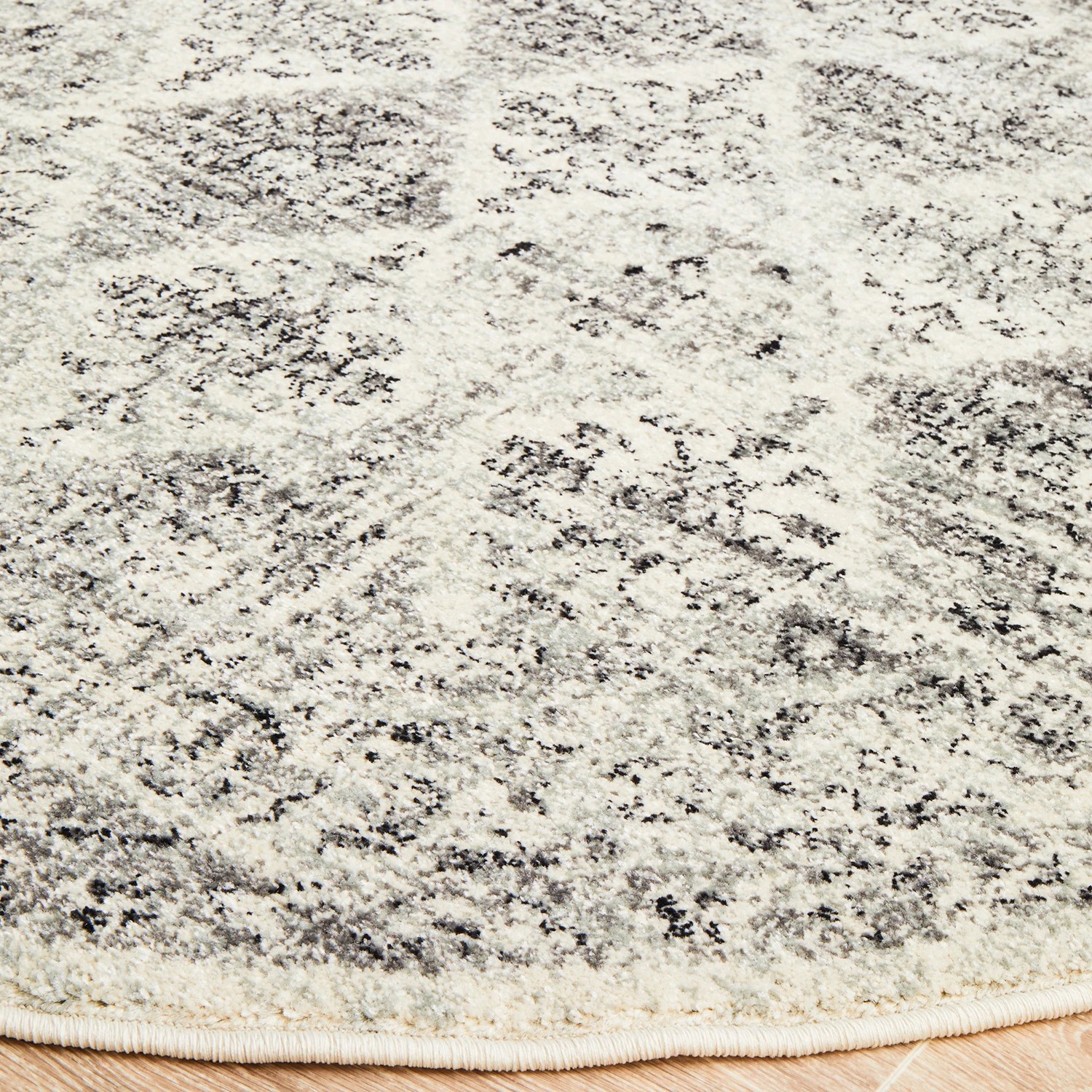 5 Common Ground Rugs Era 999 150x150cm Round - Small Pet Friendly Rug - Grey, 5 of 7