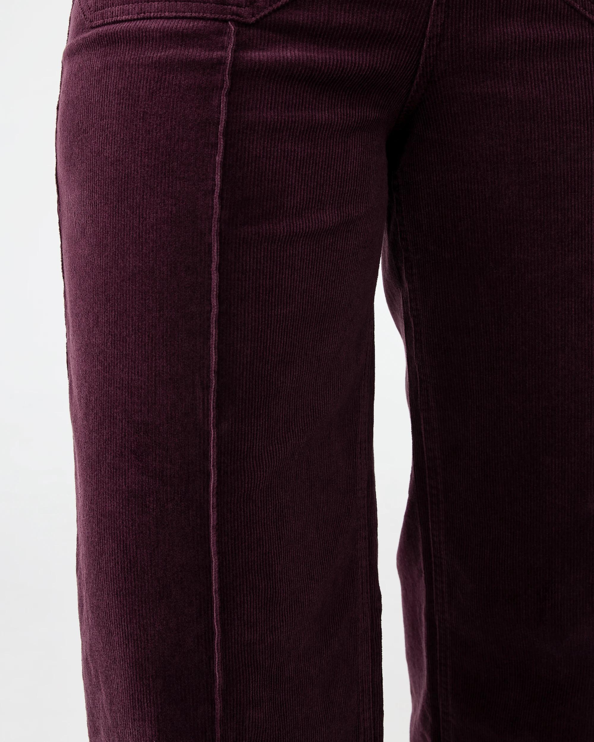 6 Pocket Front Wide Leg Corduroy Pants Fudge, 6 of 7