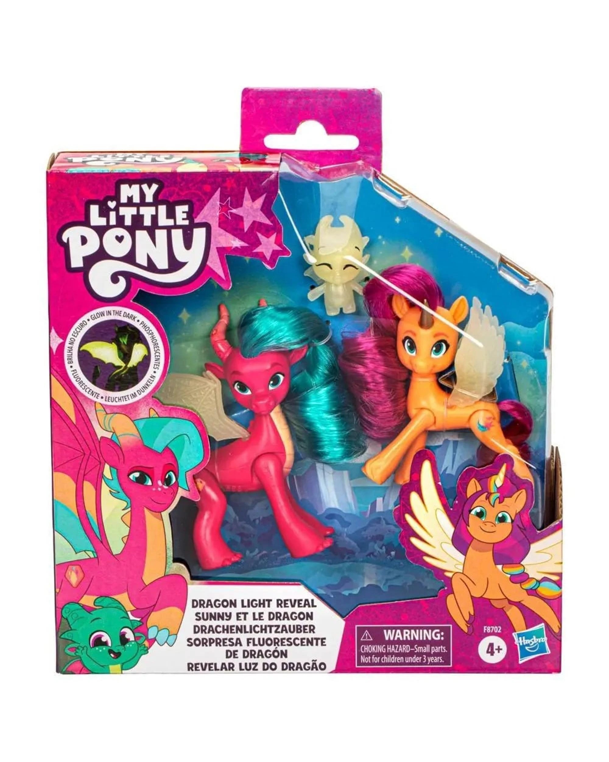 3 My Little Pony Dragon Light Reveal Action Figure Set, 3 of 4