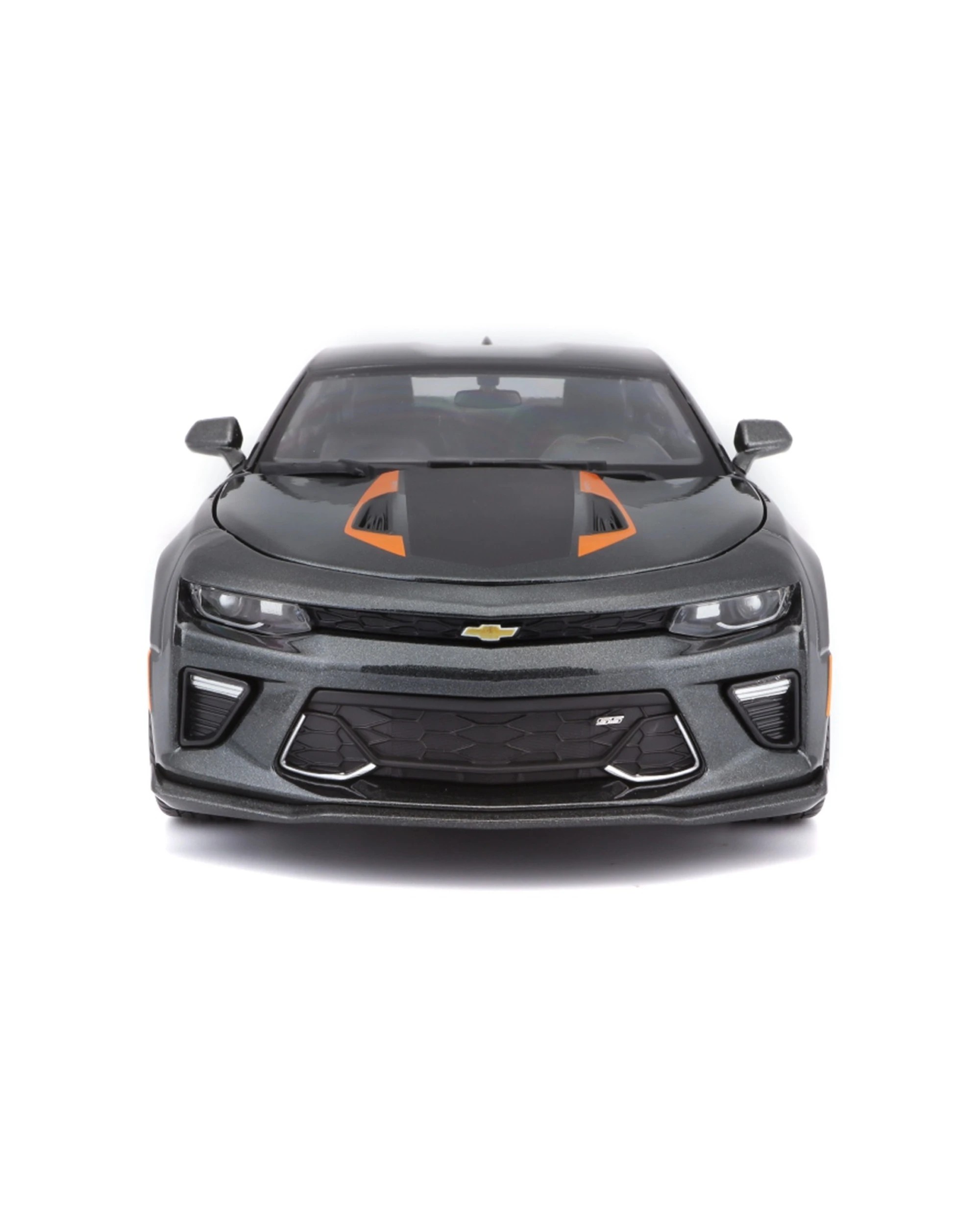 3 Maisto 2017 Chevrolet Camaro 50th Anniversary Model Car Replica - Grey, 3 of 8