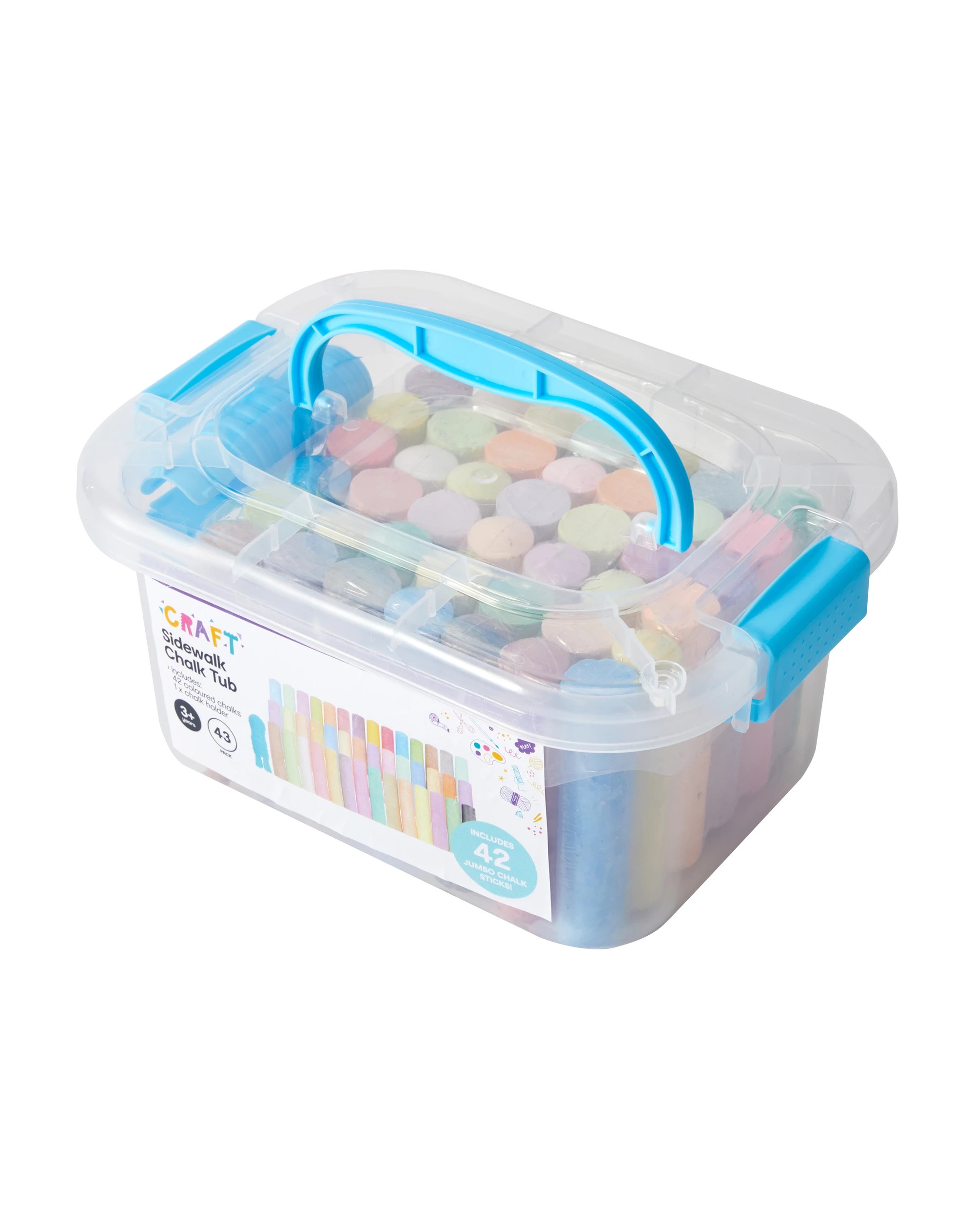 2 43 Pack Sidewalk Chalk Tub, 2 of 5