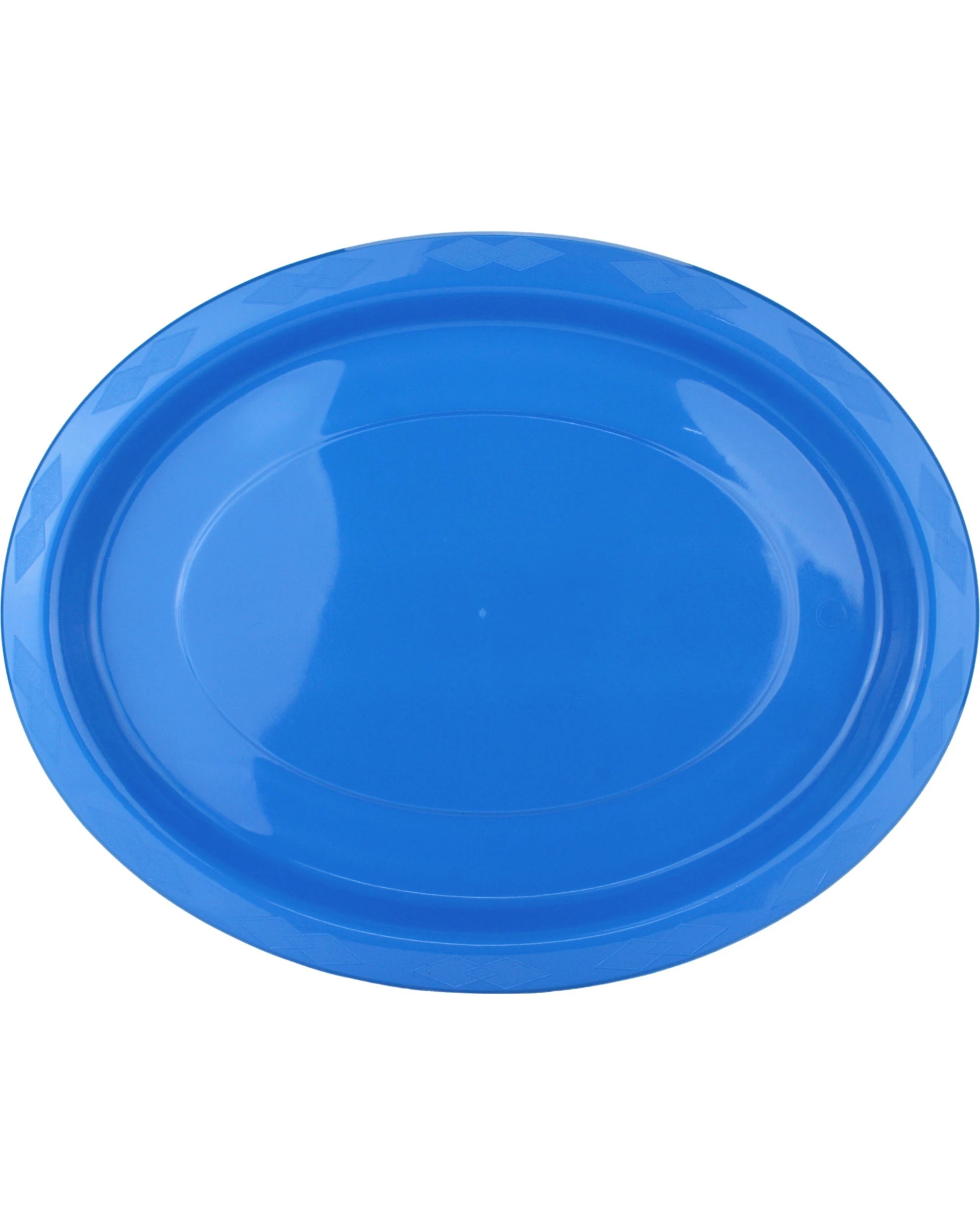 1 Alpen Reusable Oval Plates 31.5cm Pack of 20 - Royal Blue - Royal Blue, 1 of 3